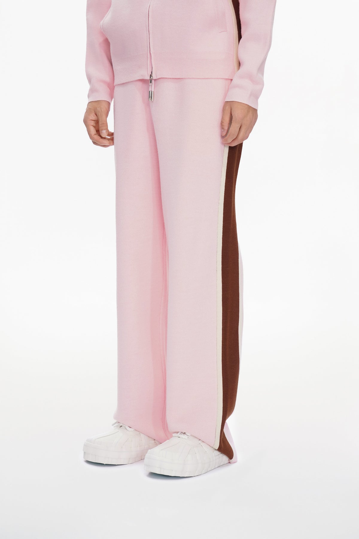 Valabasas Contrast Jogger-Pants - Relaxed Fit Pink