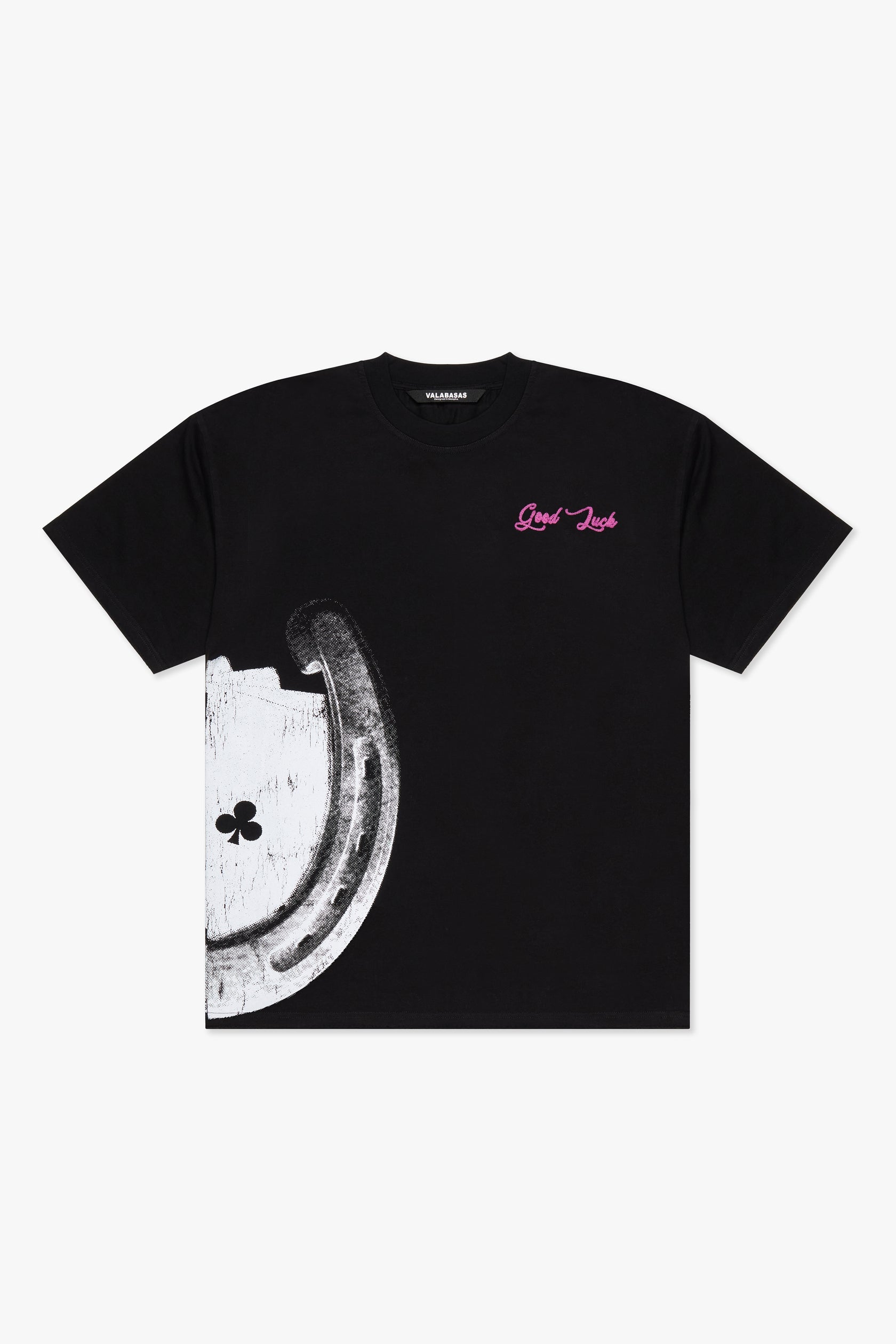 "LUCKY" JET BLACK TEE