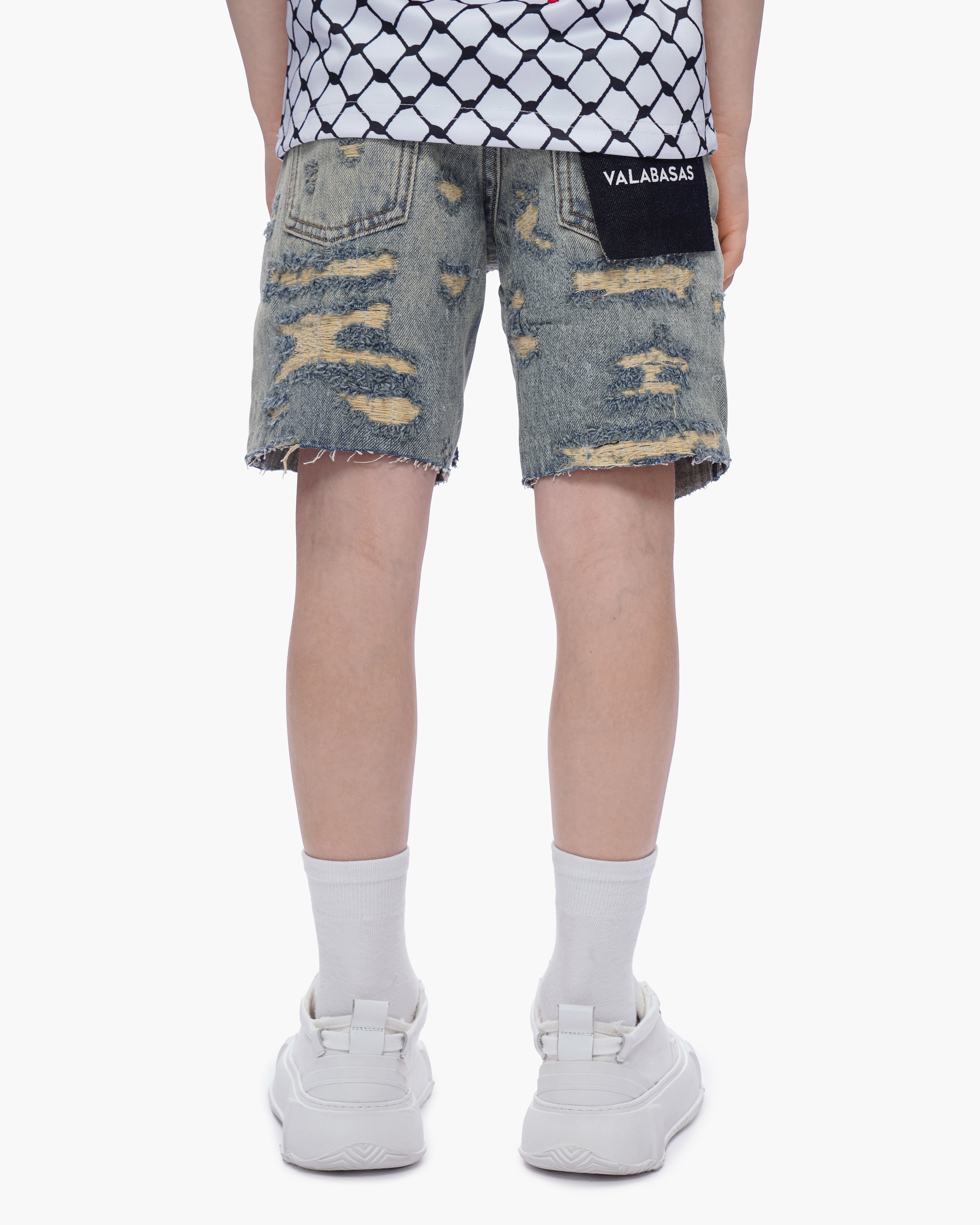 Valabasas Incise Youth Shorts - Vintage Wash