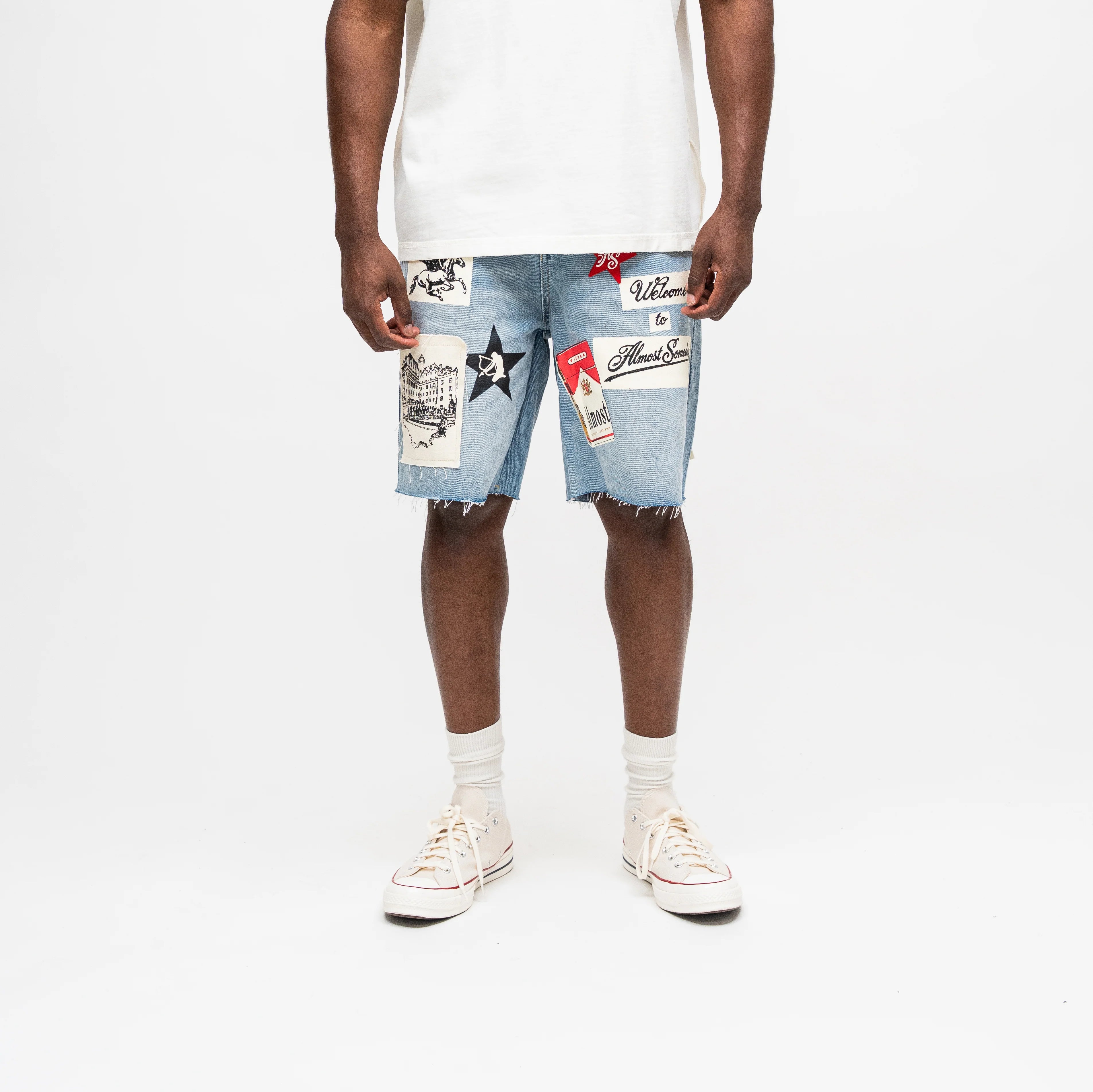 Almost Someday - Welcome Denim Jort - Blue Wash