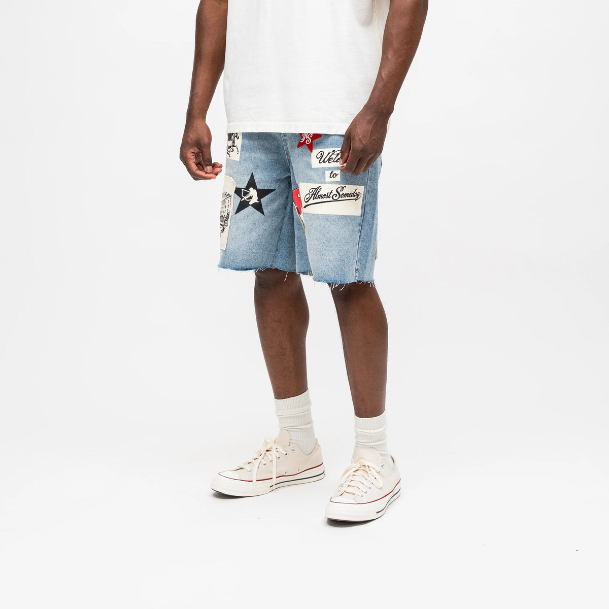 Almost Someday - Welcome Denim Jort - Blue Wash