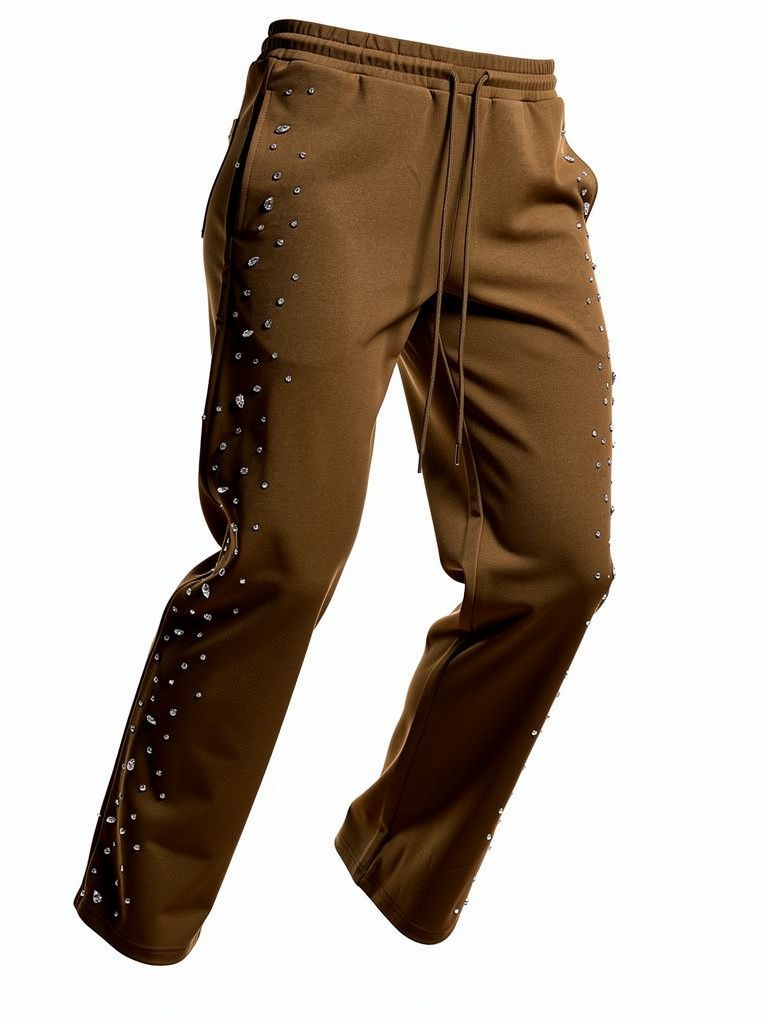 Red Poppy Men's Brown Sweatpants