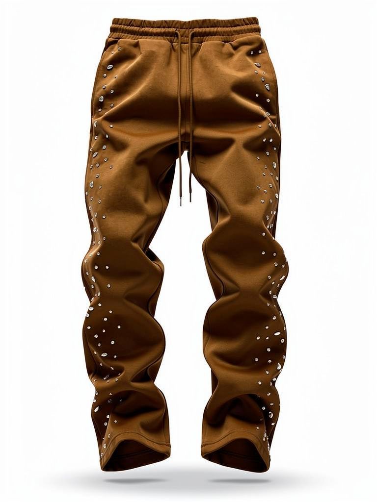 Red Poppy Men's Brown Sweatpants