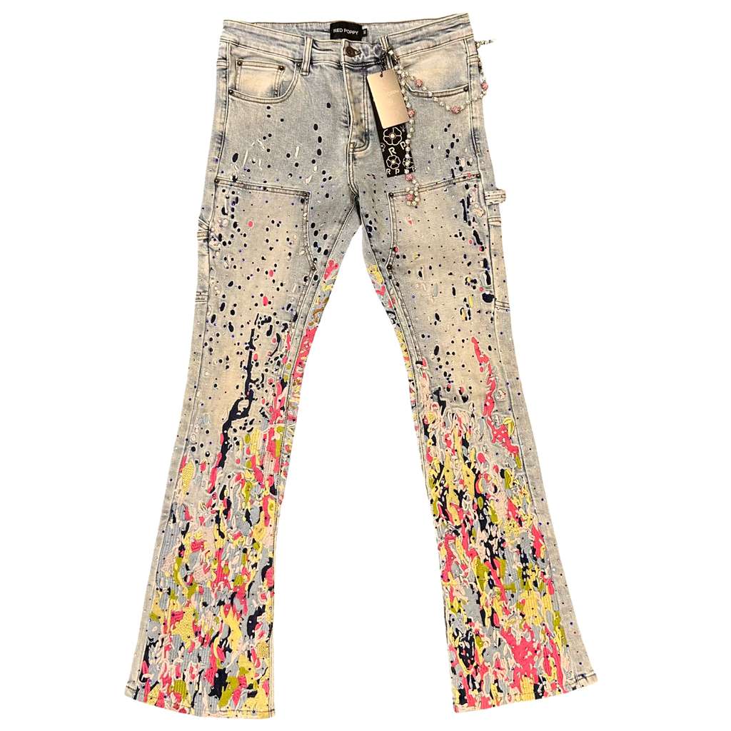 Red Poppy Men's Light Wash Jeans