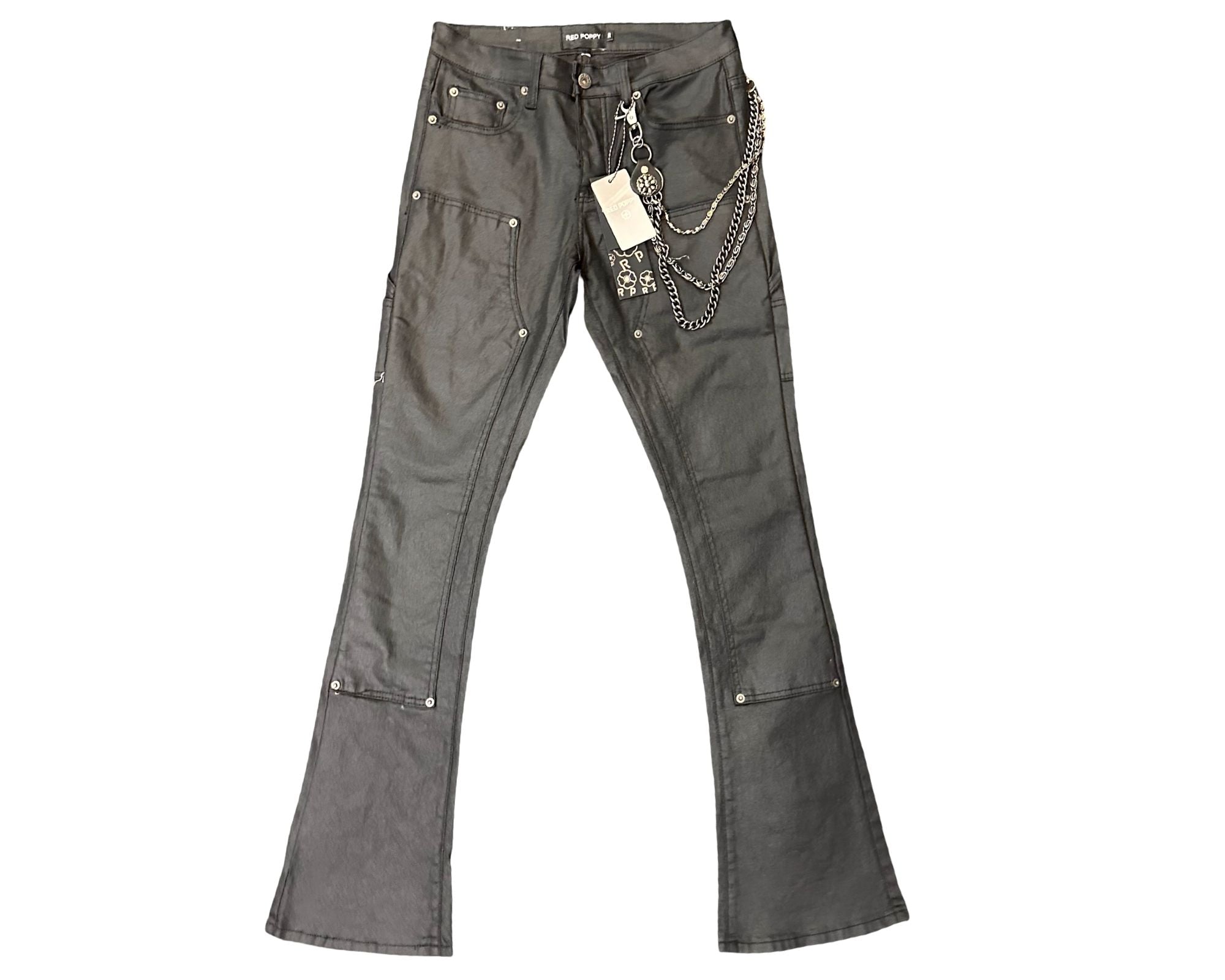 Red Poppy Men's Black Pants