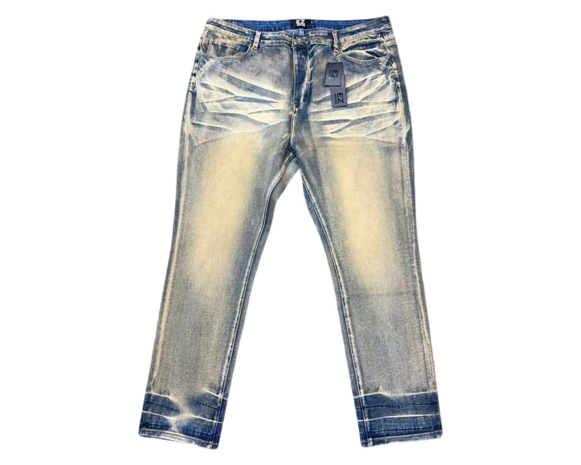 Ez-Wear Big Men's Jeans - Faded Wash