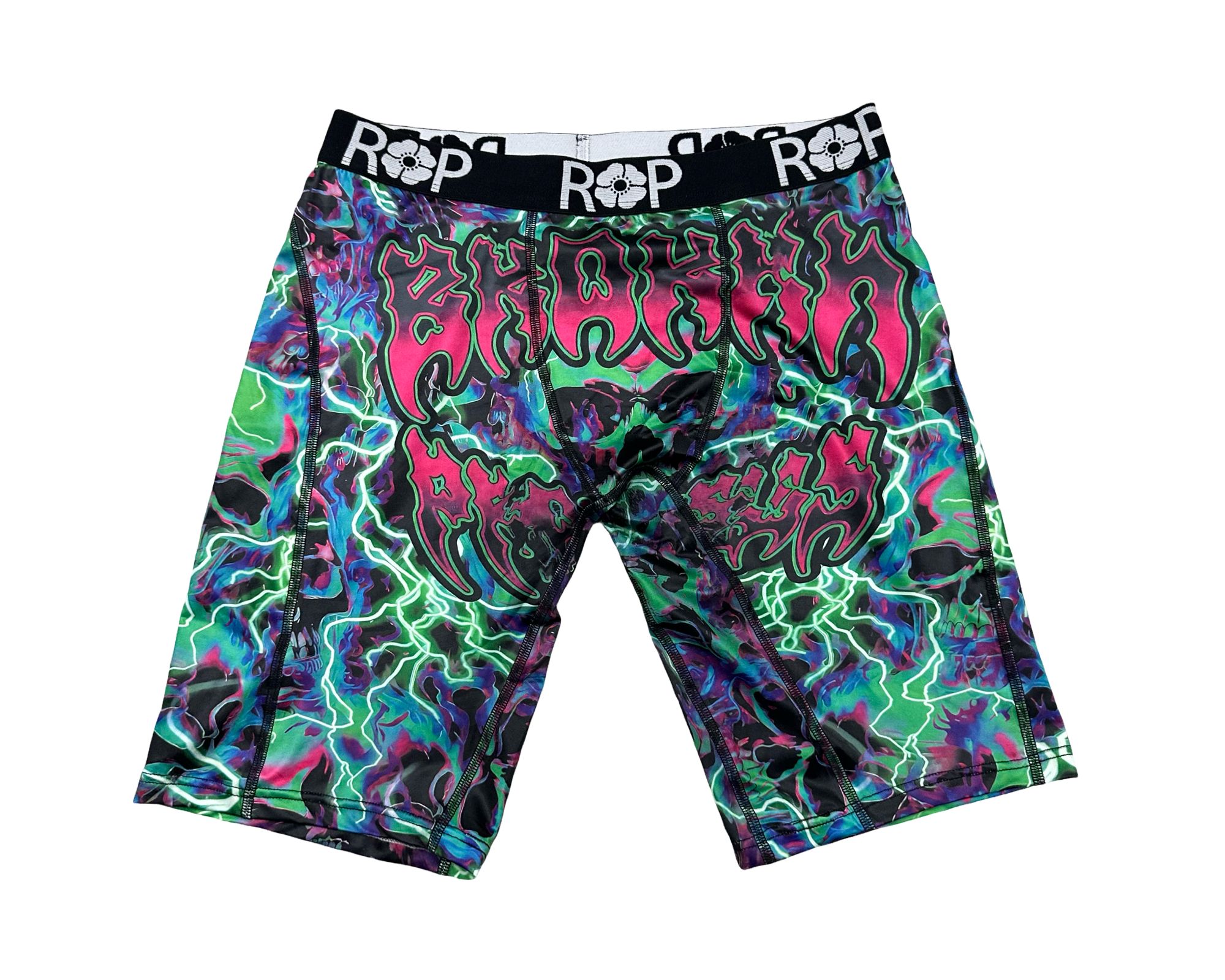 Red Poppy Lightning Shorts - Graphic