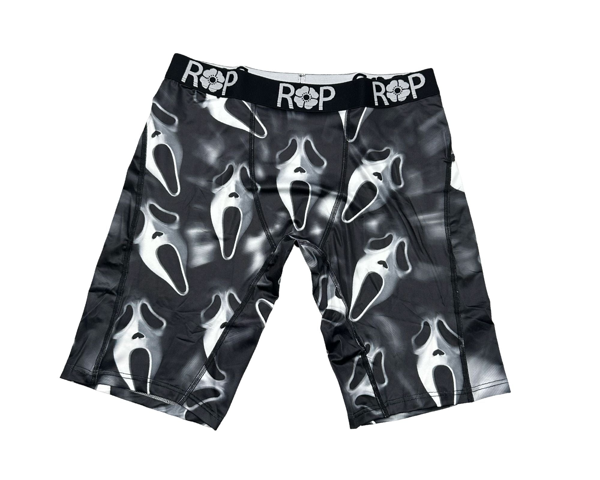 Red Poppy Scream Shorts - Graphic