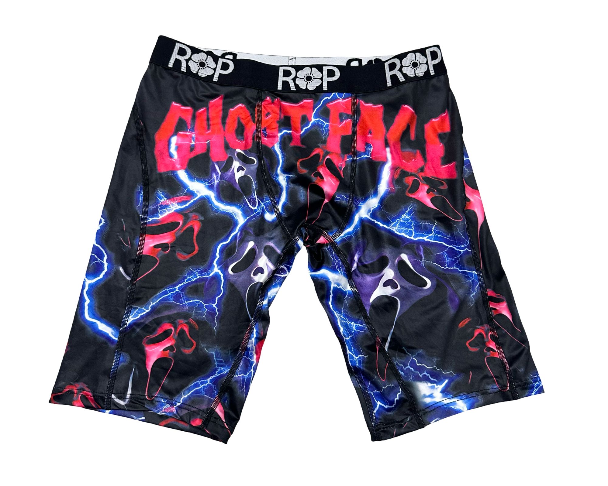 Red Poppy Ghost Face Boxer Briefs - Graphic
