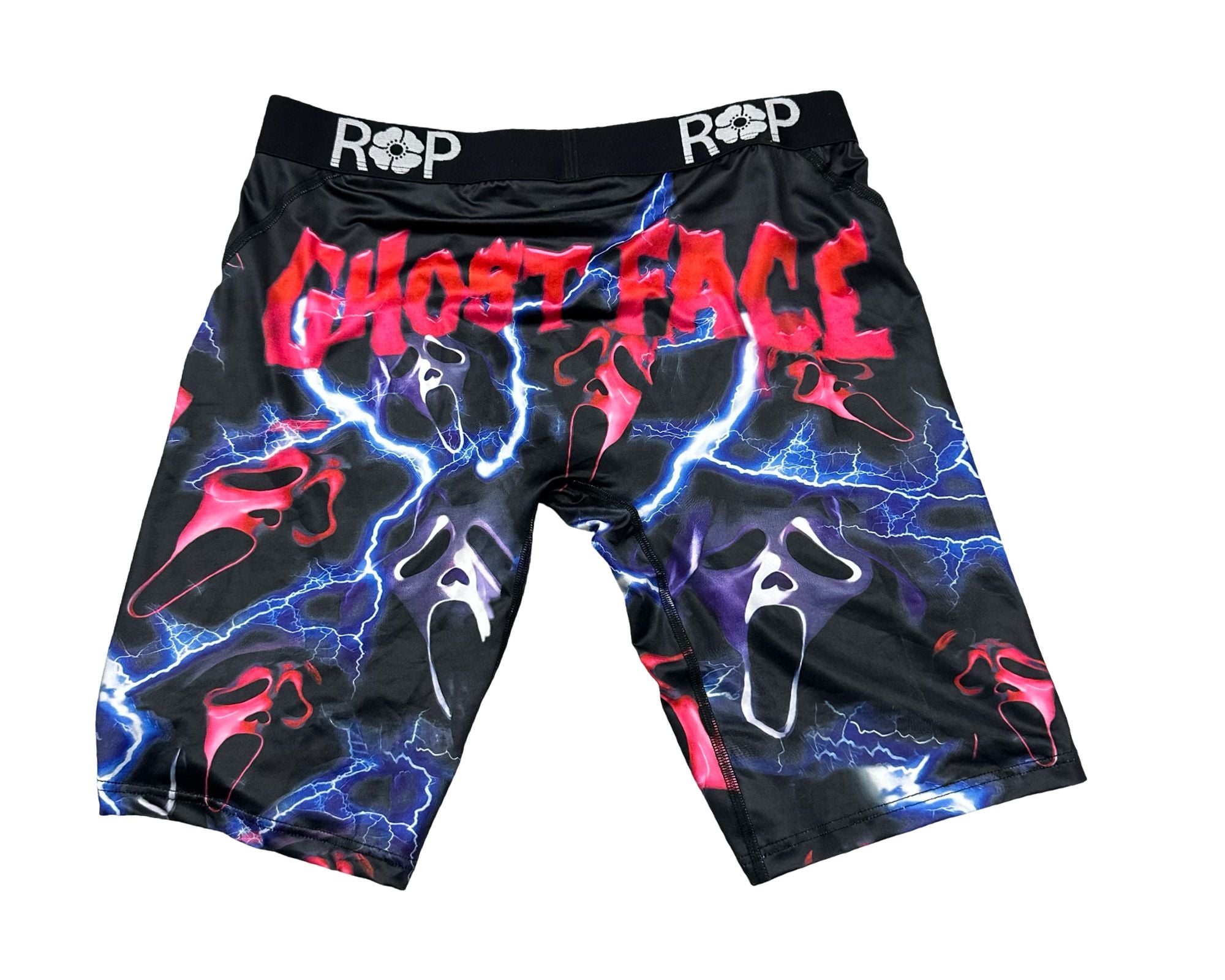 Red Poppy Ghost Face Boxer Briefs - Graphic