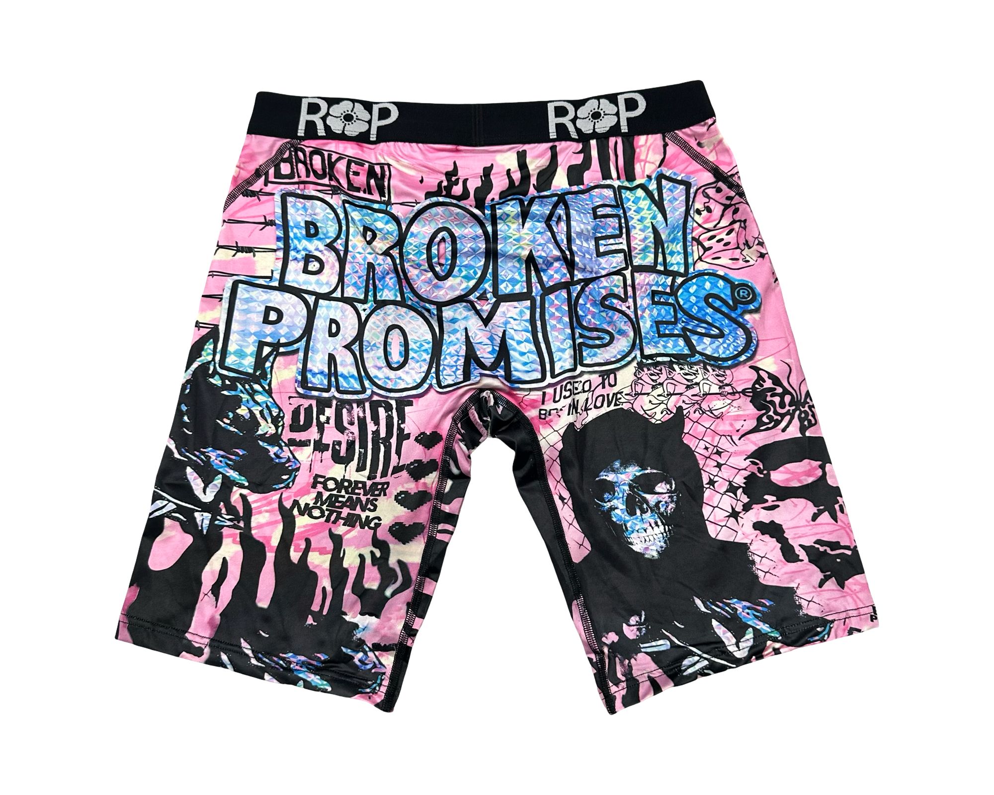 Red Poppy Broken Promises Underwear - Graphic