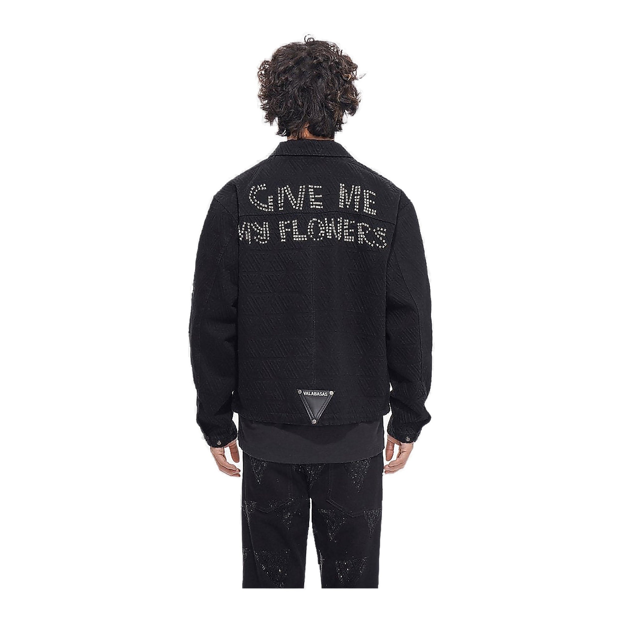 Valabasas Flowers Jacket - Quilted Black