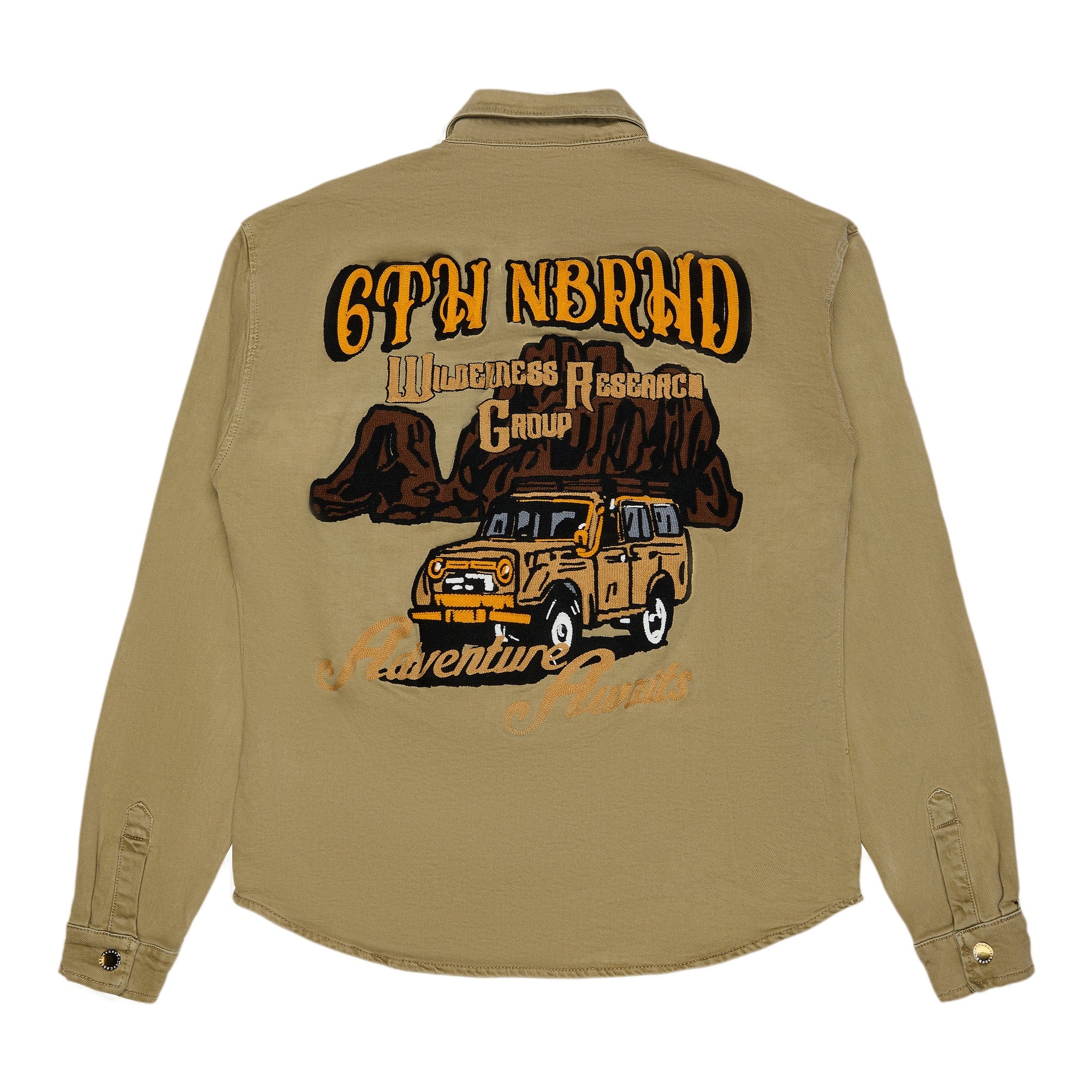 6Th Nbrhd Safari Men's Shirt - Khaki