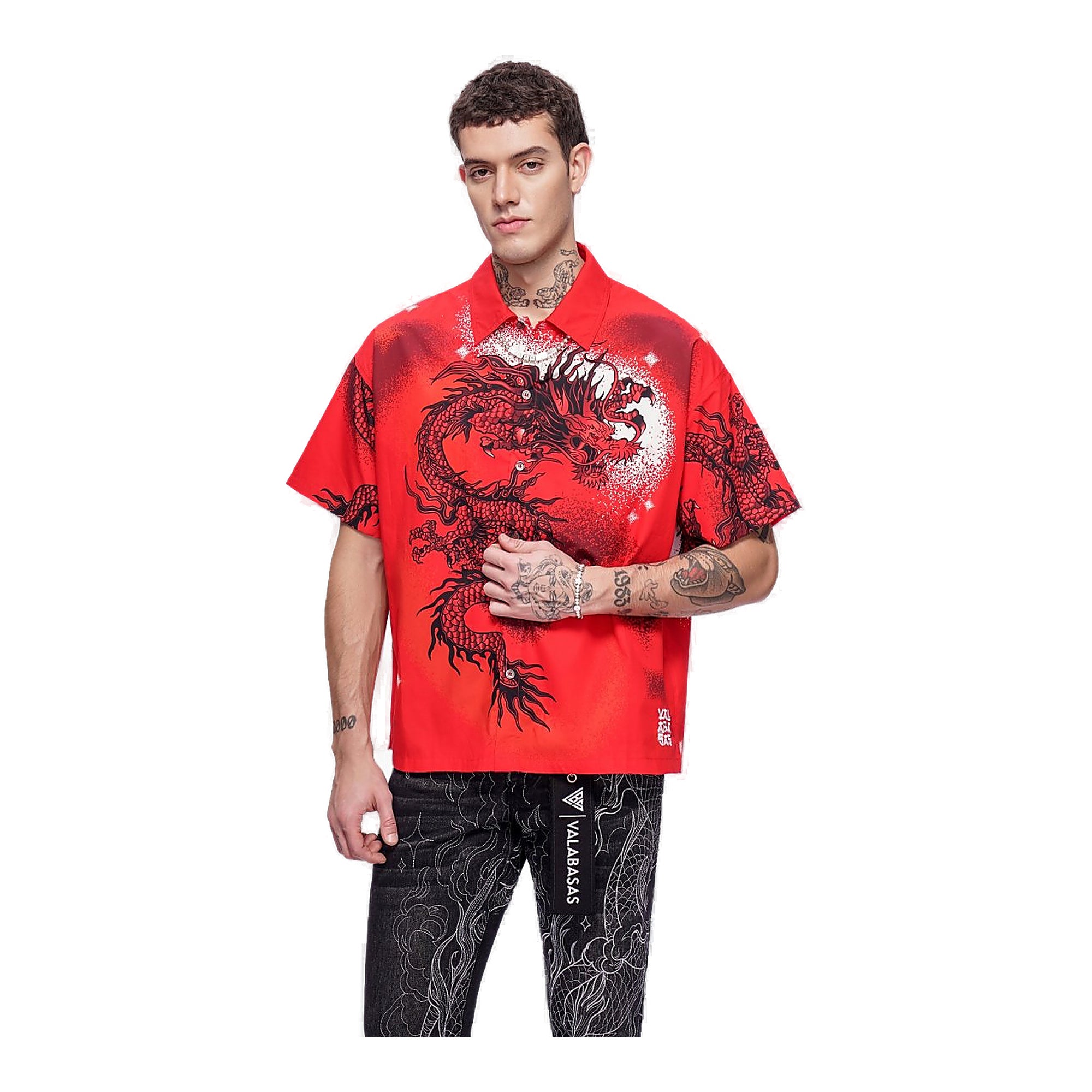 Valabasas Dragon Button Down - Graphic