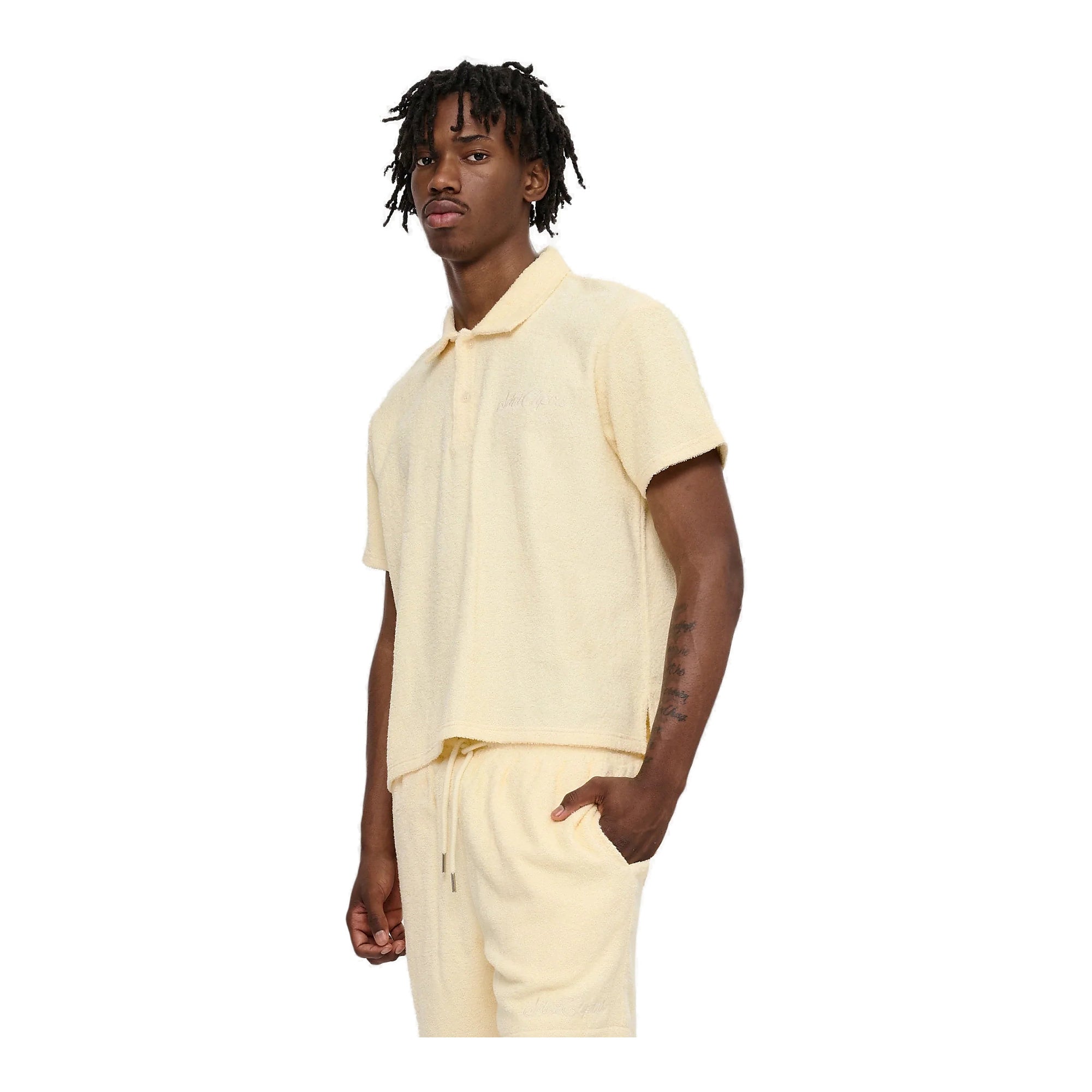 Silnt Chptrs Terry Polo Shirt - Relaxed Fit