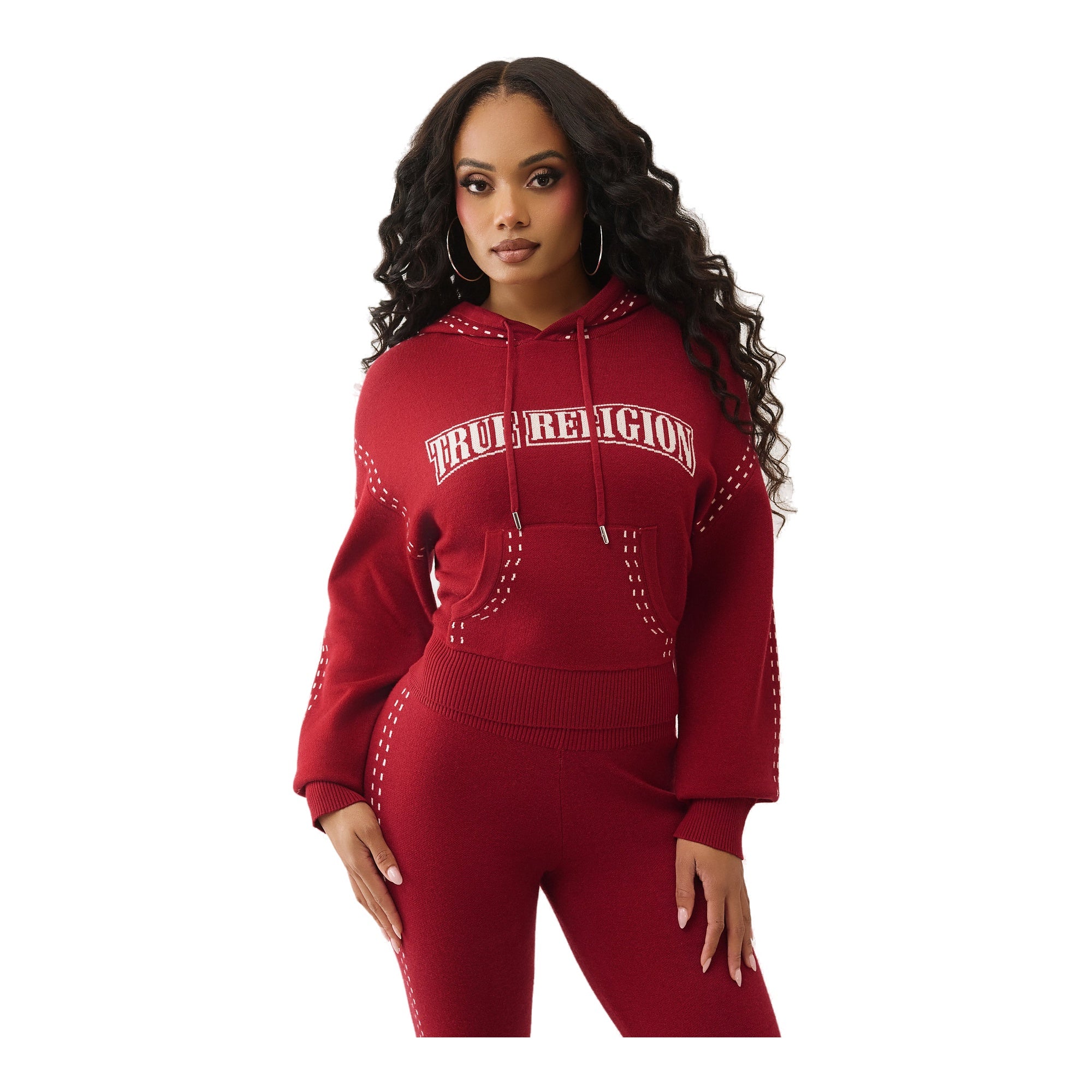 True Religion Hoodie for Women - Red