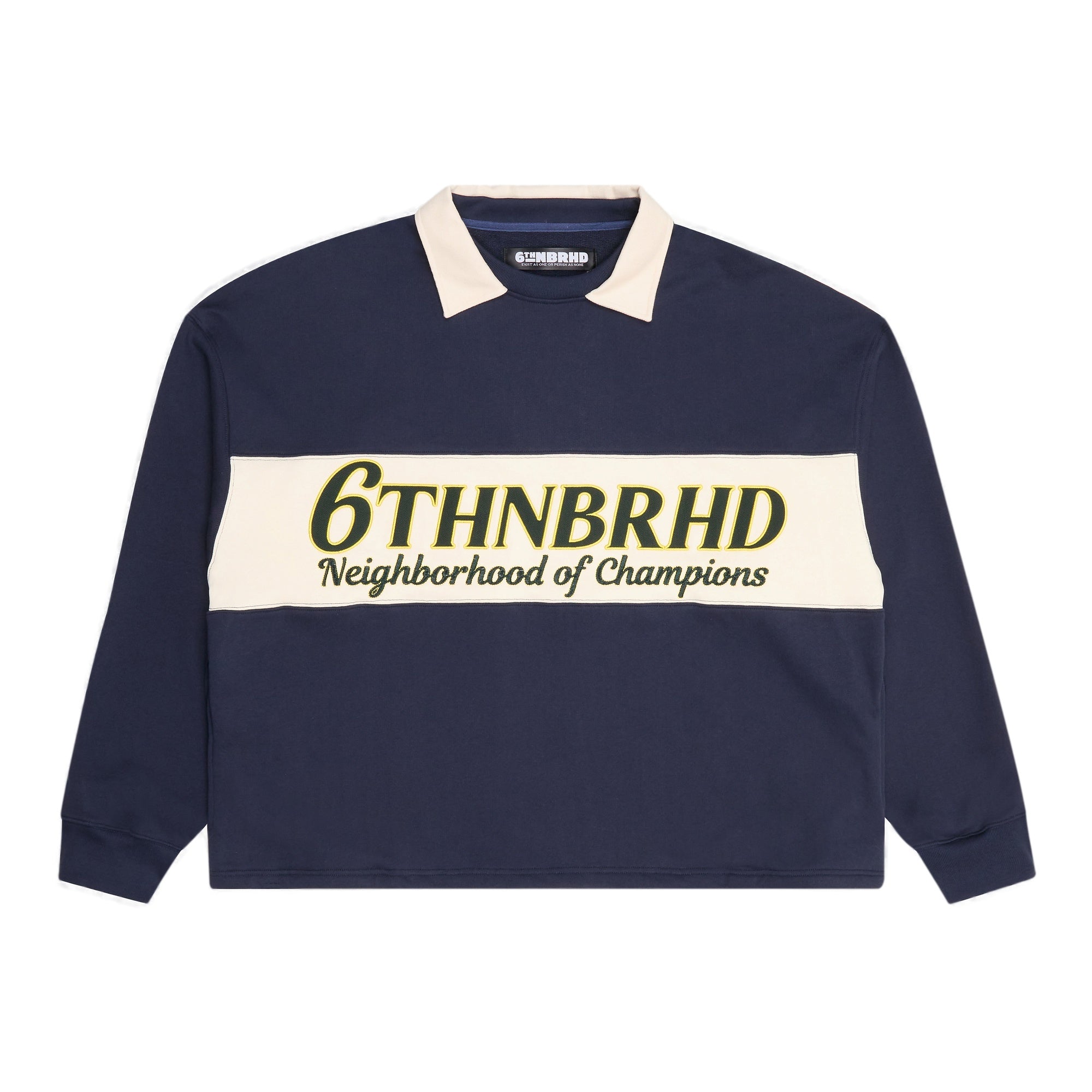 6Th Nbrhd Preppy Men's Sweatshirt - Navy