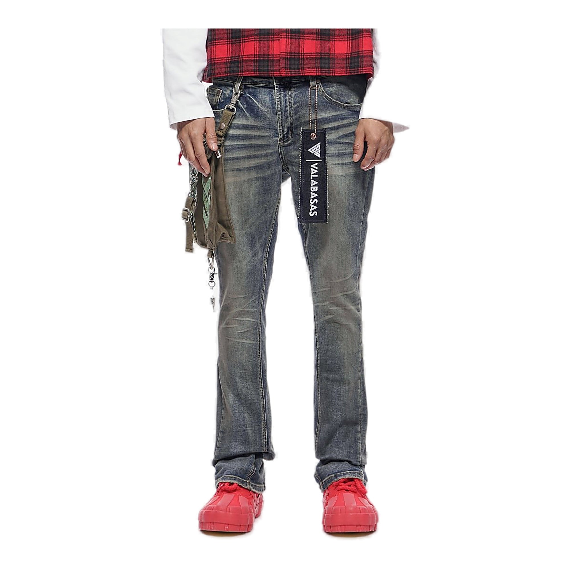 Valabasas Story Stacked Jeans - Distressed