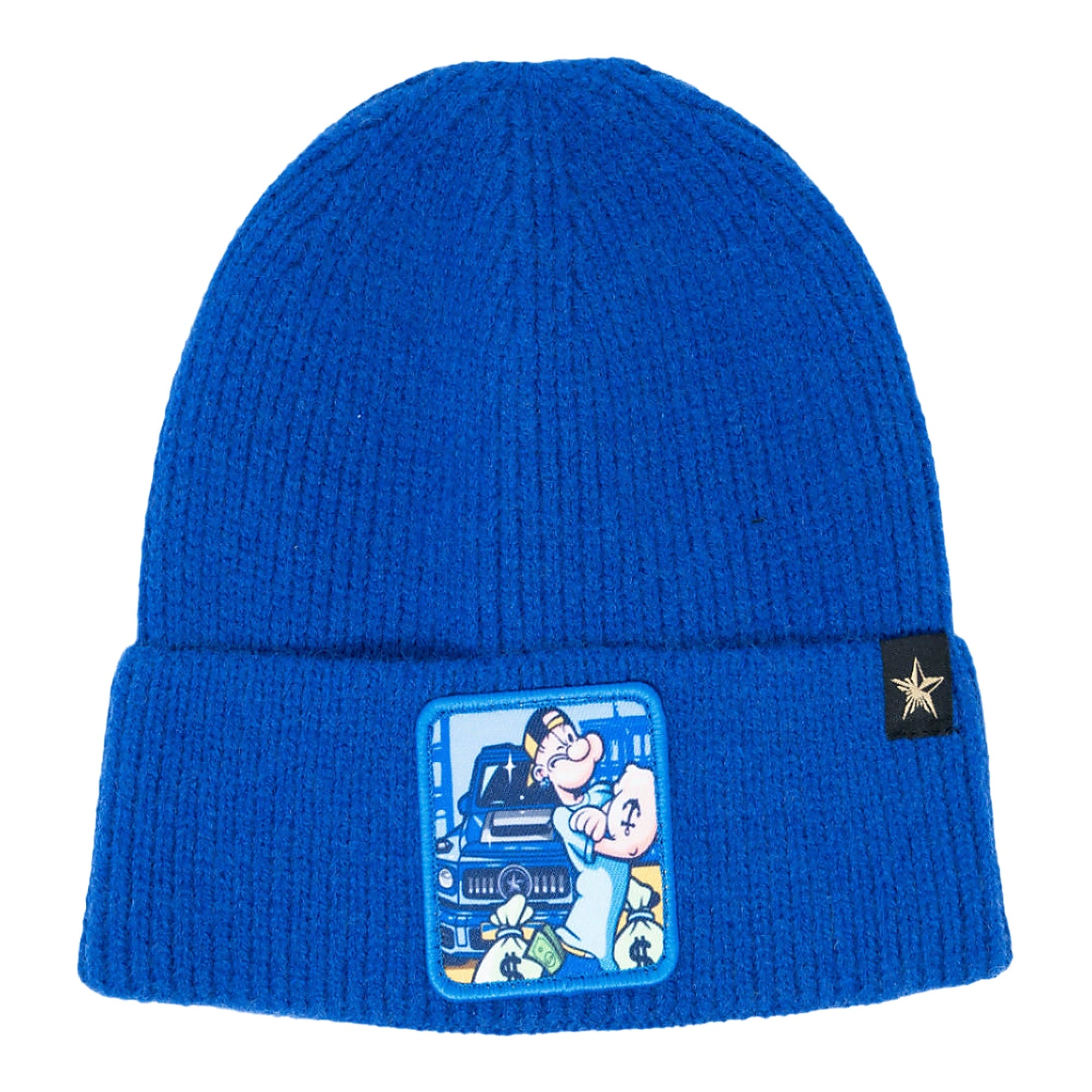 Gold Star Popeys Beanie - Blue