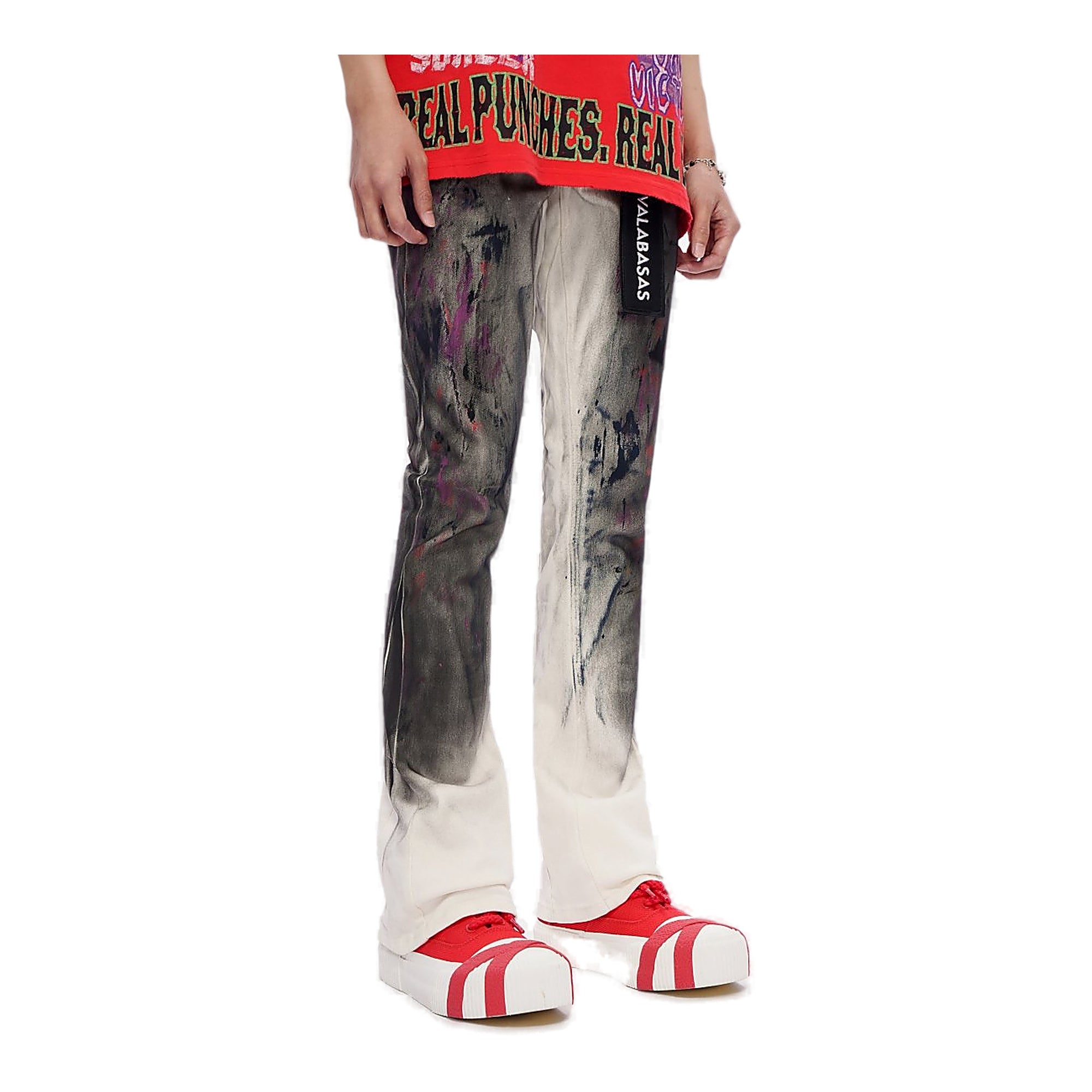 Valabasas Splatter Jeans - Stacked Fit