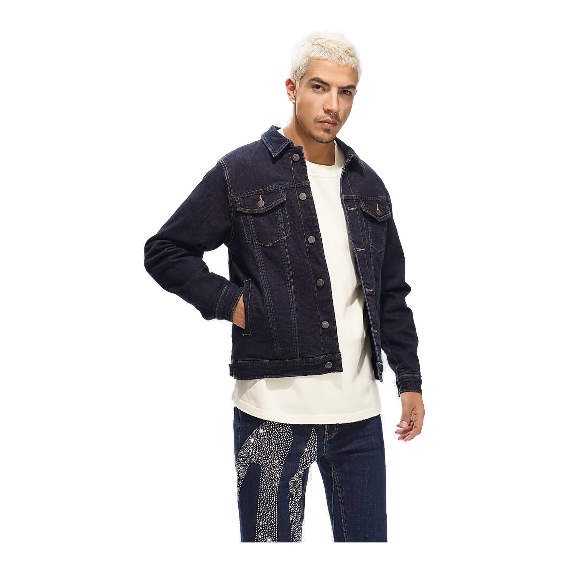 Valabasas Men's Denim Jacket - Dark Wash