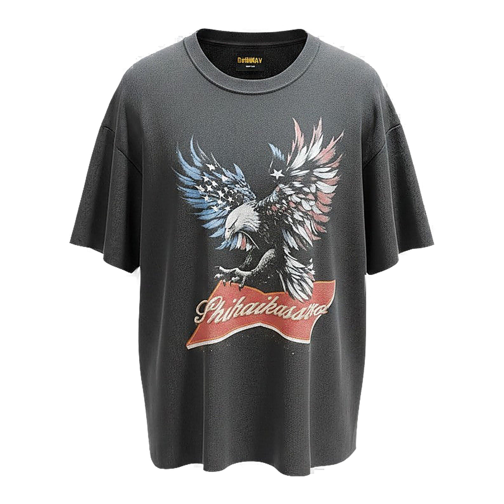 Runway Eagle Tee - Distressed Graphic