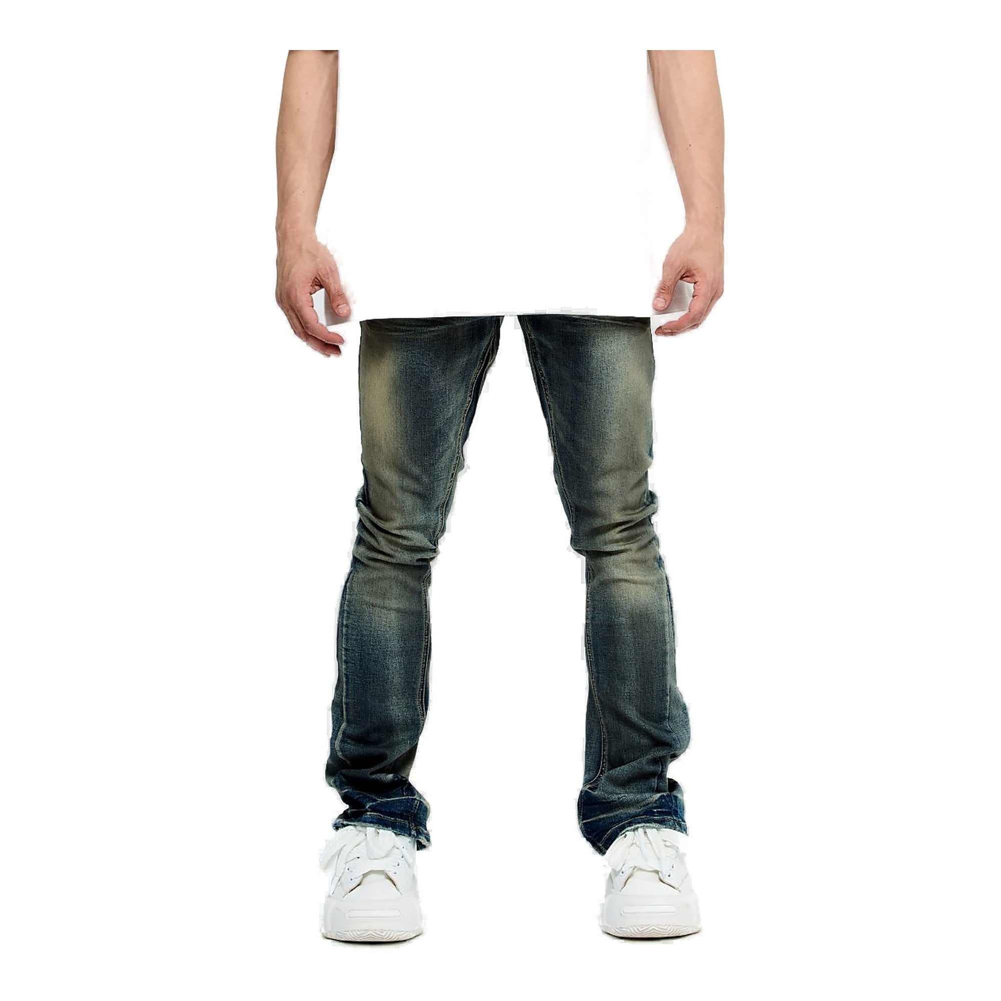 Valabasas Mr. Stacked Dirty Vintage Blue Men's Jeans - Faded Wash