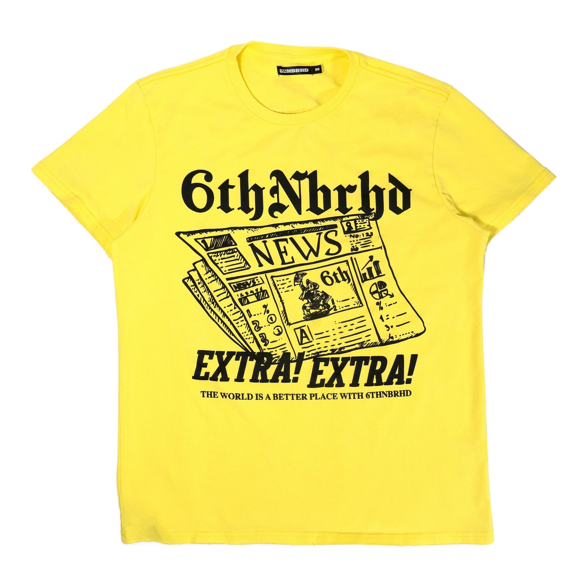 6Th Nbrhd Times Men's T-Shirt - Yellow