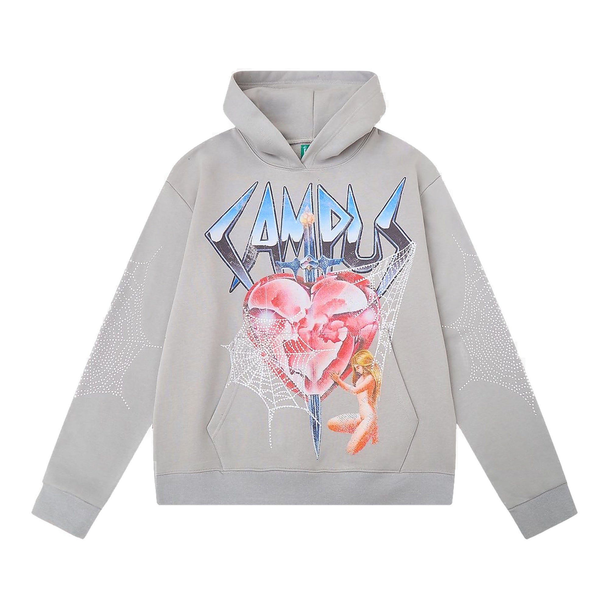 Campus Broken Web Hoodie Men's - Gray