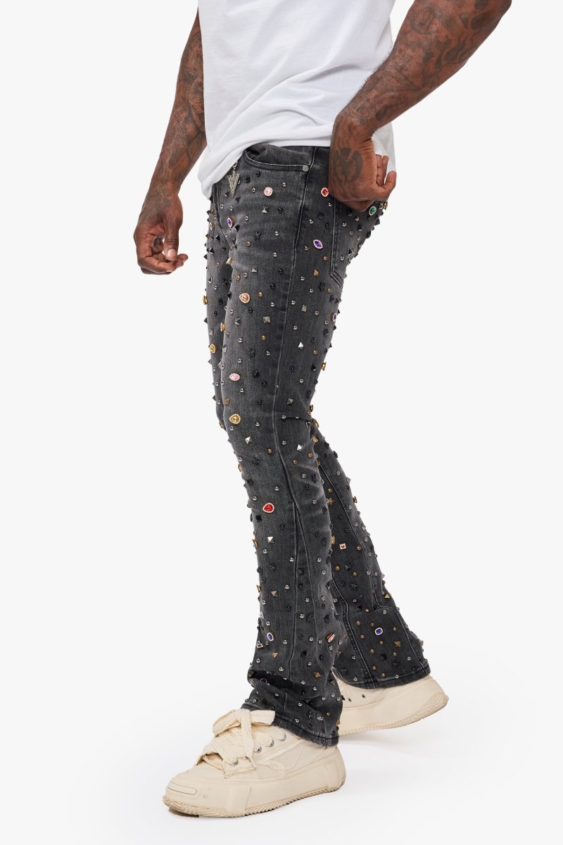 Alguero Black Grey Stacked - Valabasas