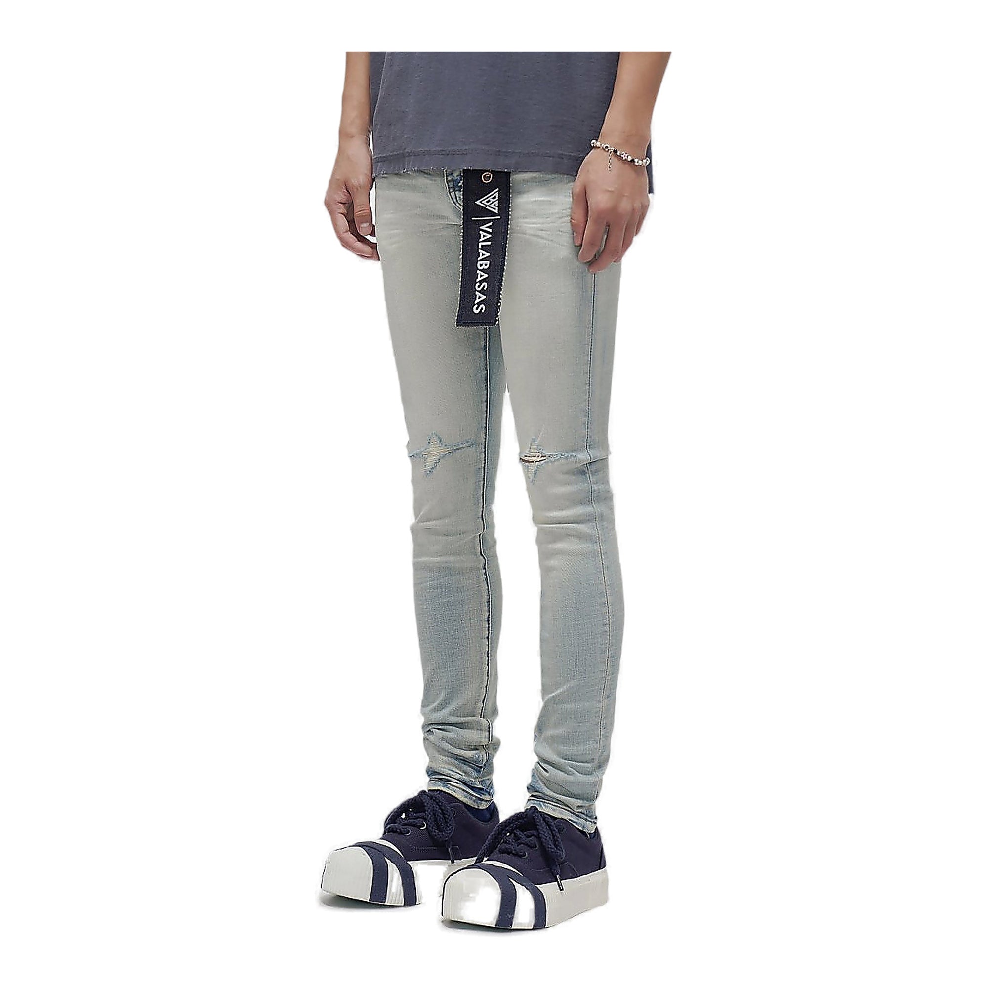 Valabasas Knee Jeans - Distressed