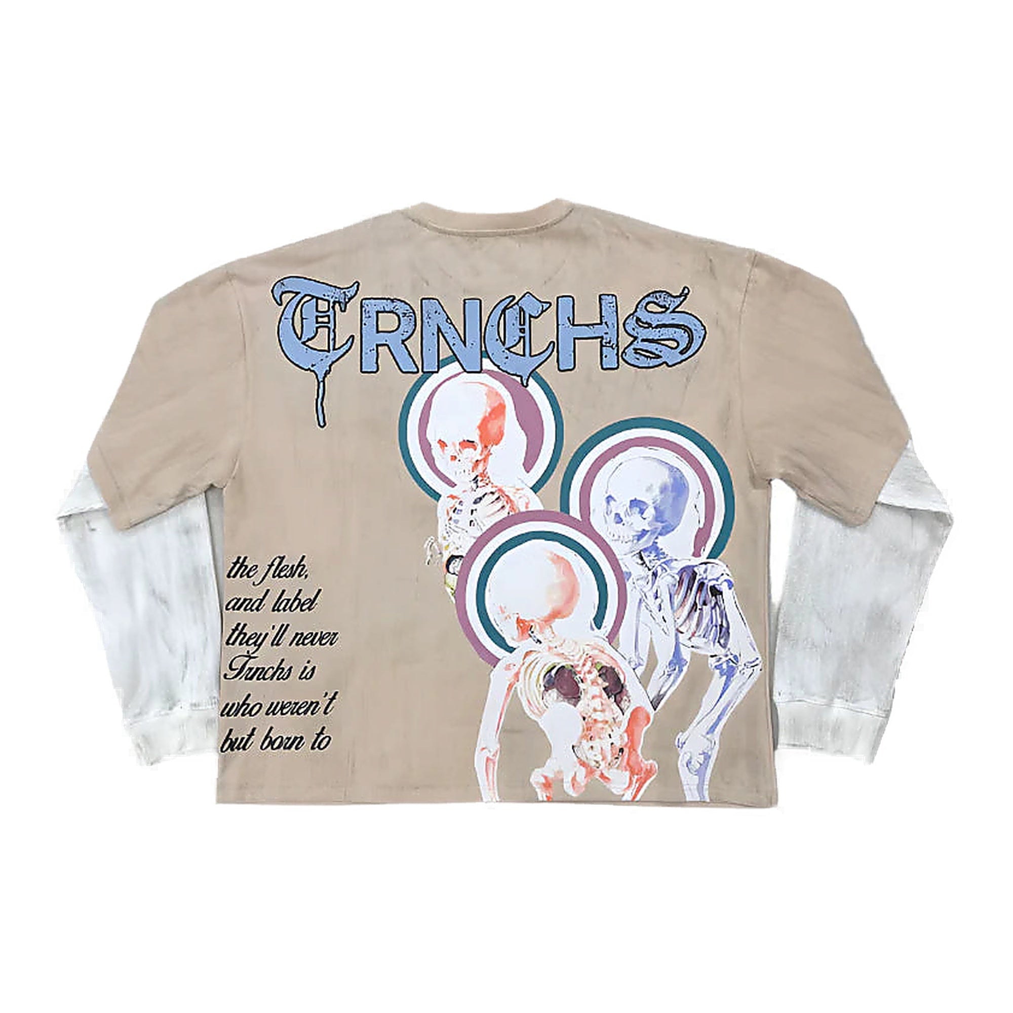 Trnchs Born To Disrupt L/S Men's Shirt - Beige