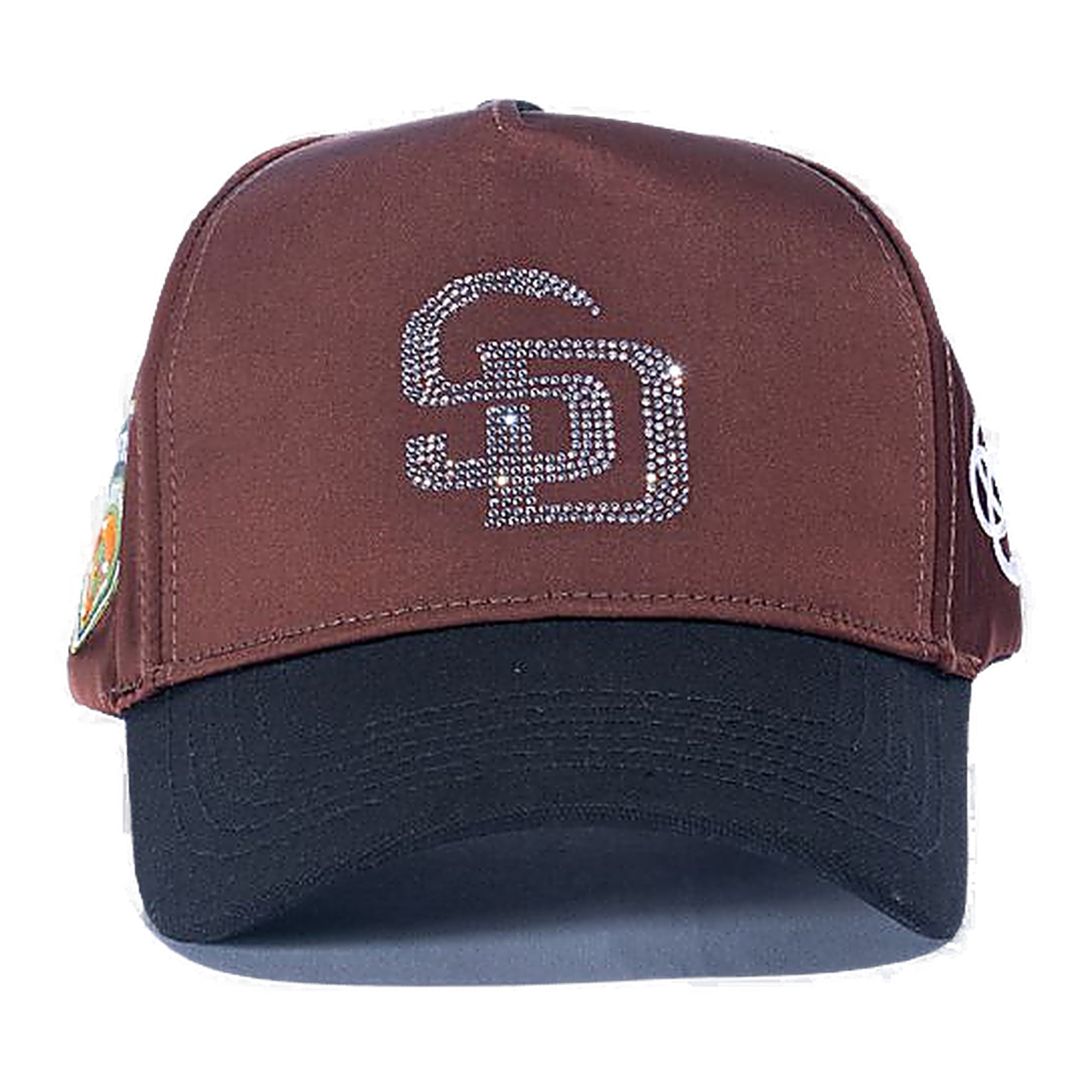 Reference Rhinestone Snapback Hat - Satin
