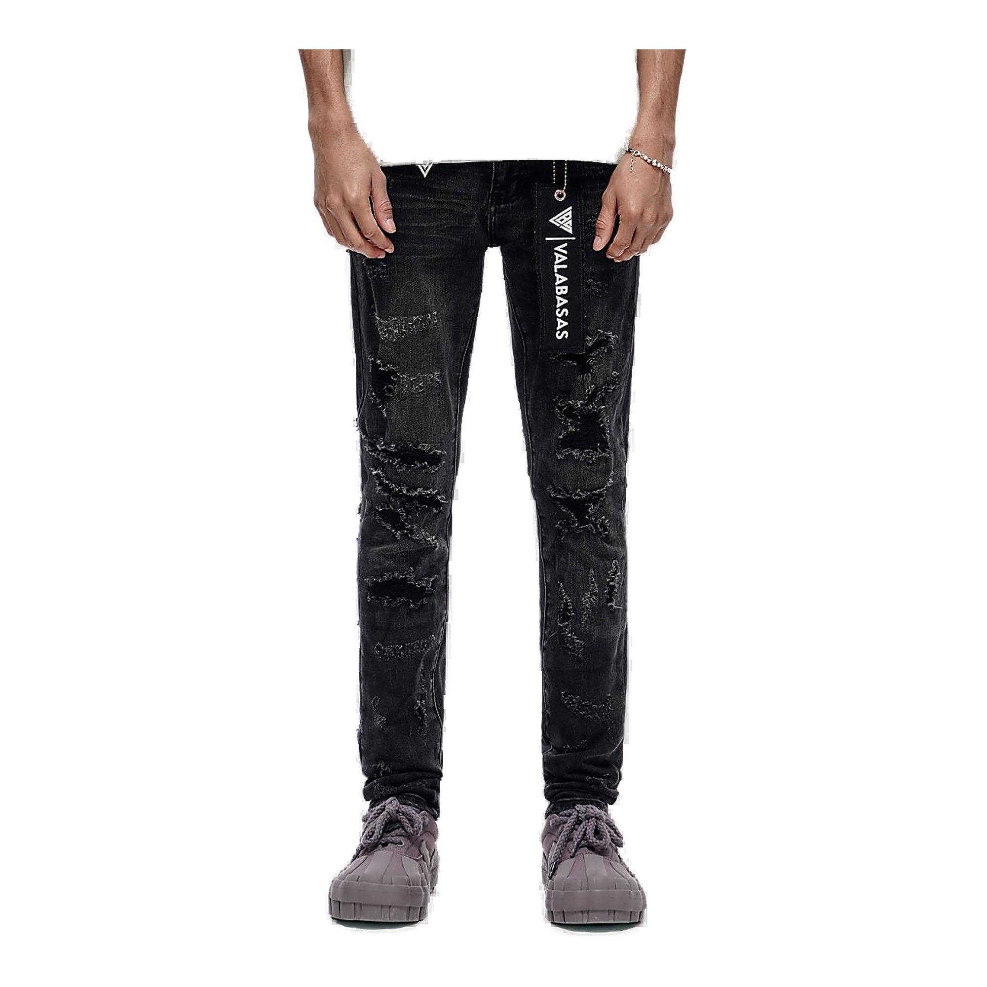 Valabasas Edge Skinny Jeans - Distressed