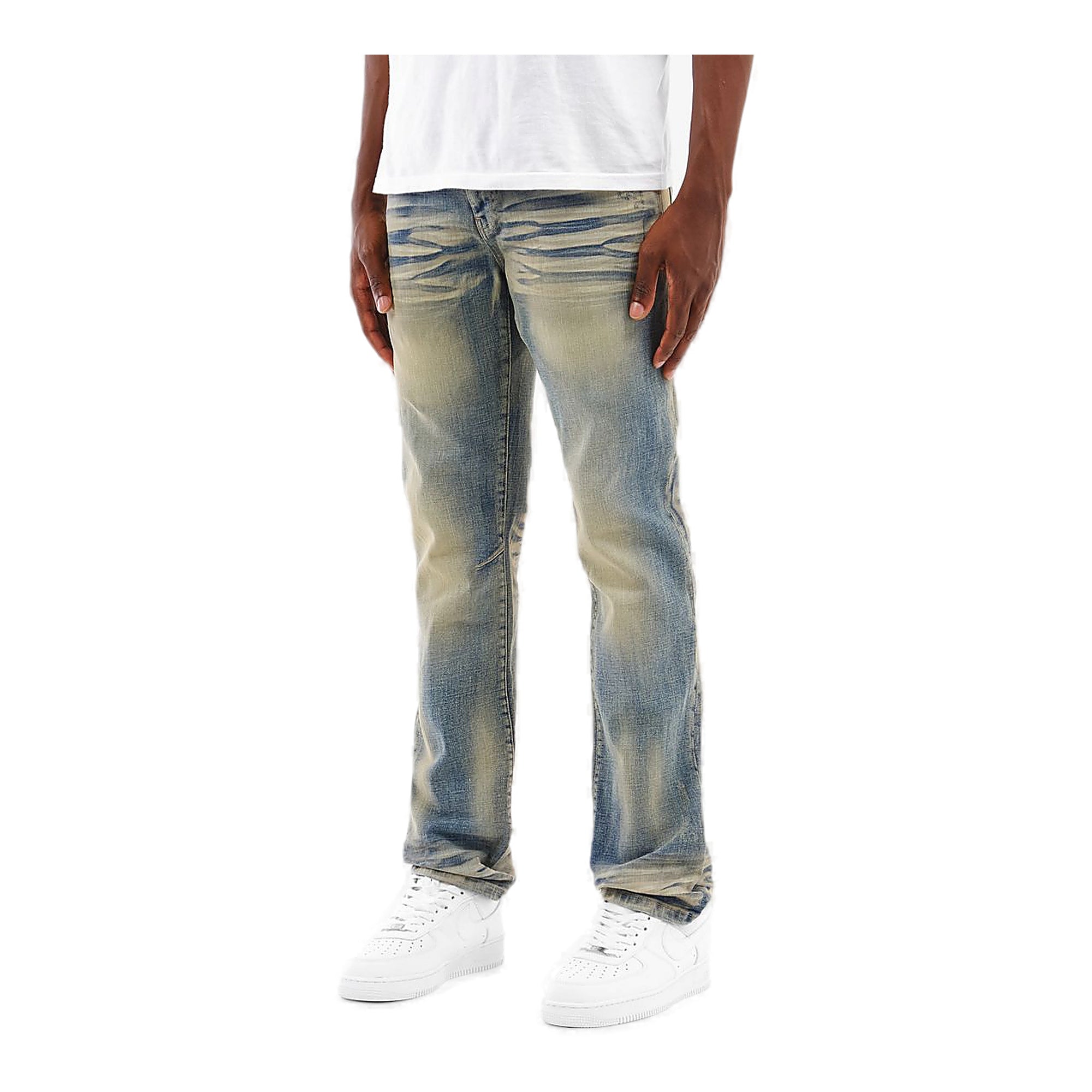 Copper Rivet Whisker Jeans - Slim Fit