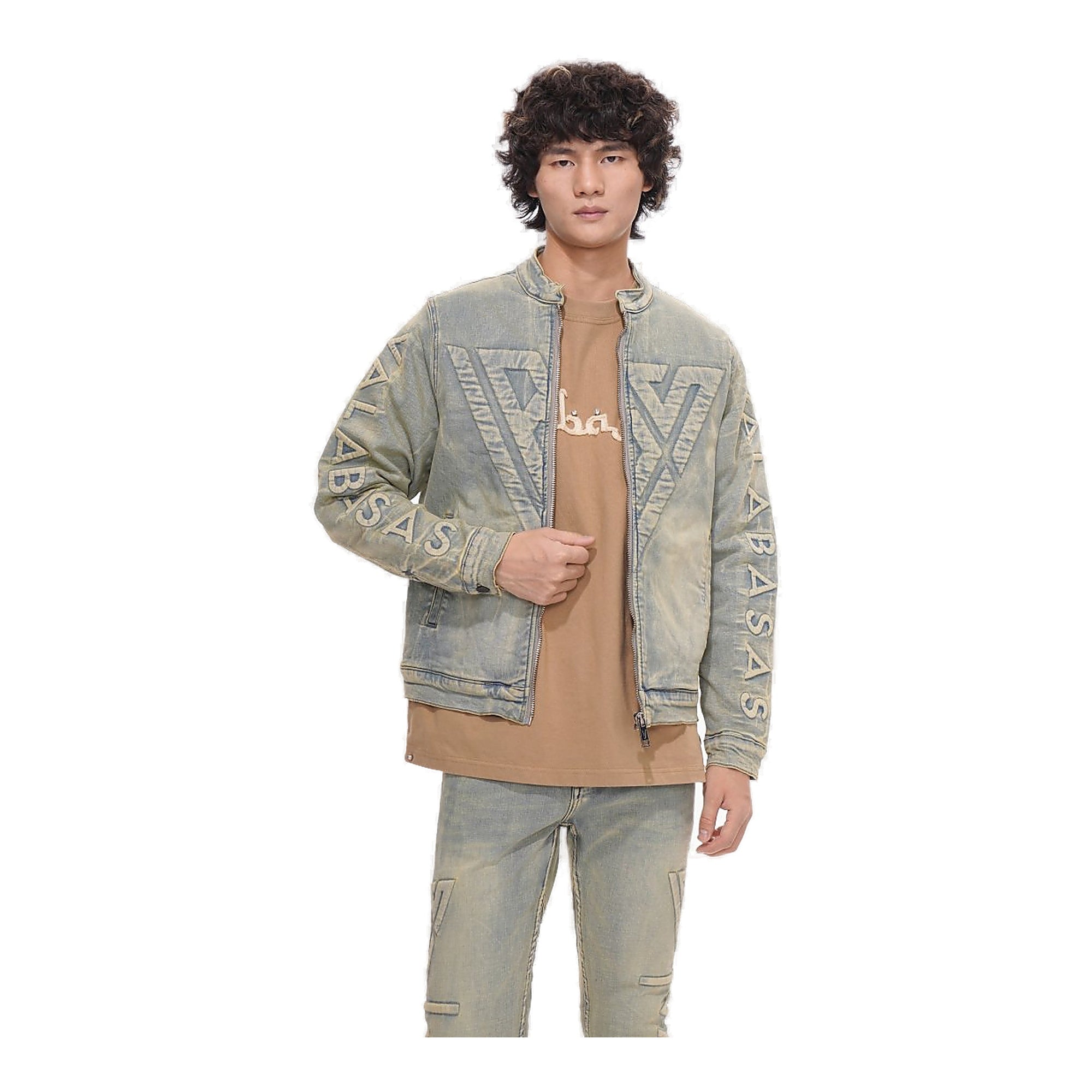 Valabasas Harley Light Vintage Blue Denim Jacket - Faded Blue