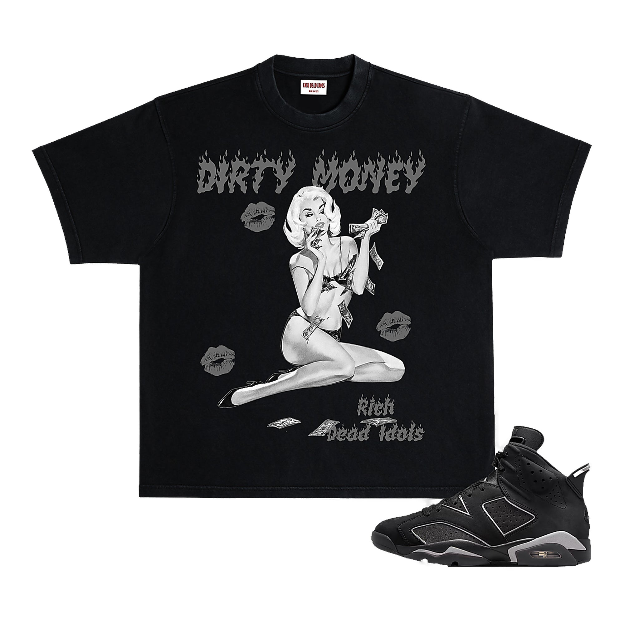 Rich Dead Idols Dirty Money Tee - Graphic
