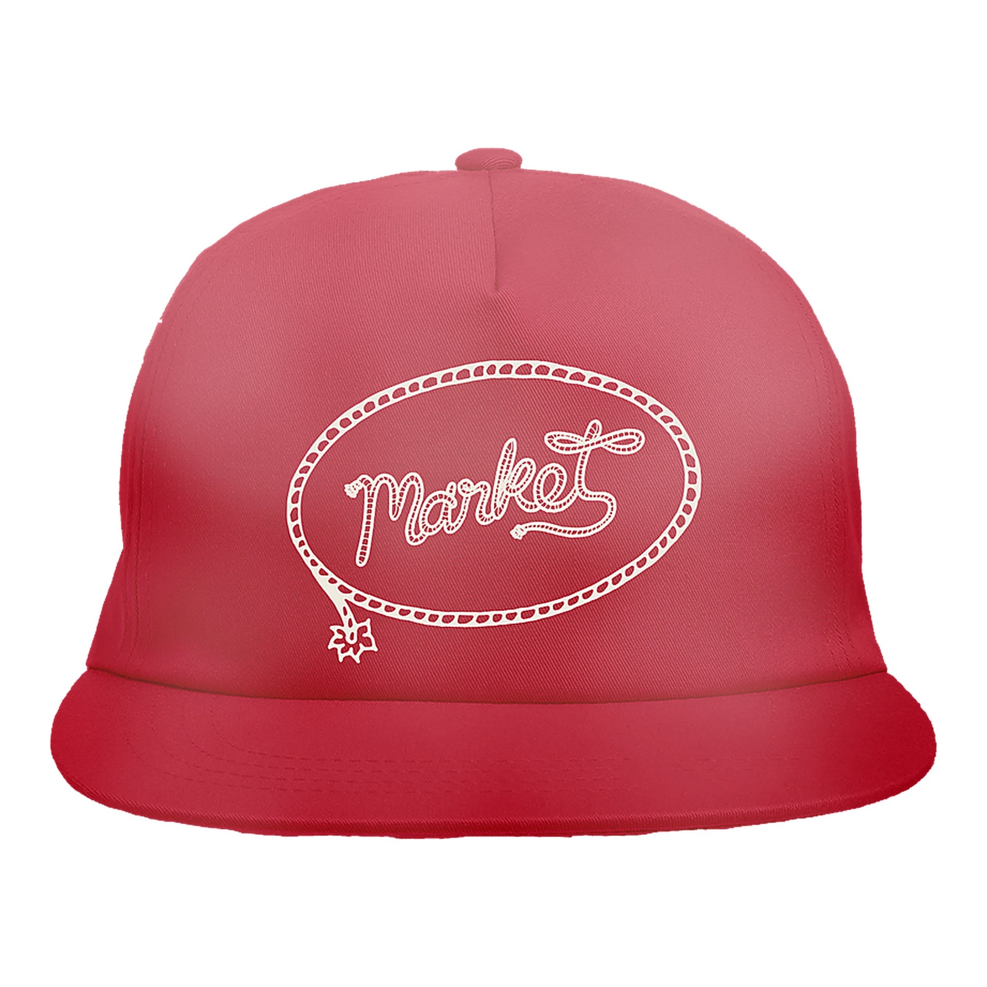 Market Snapback Hat - Red