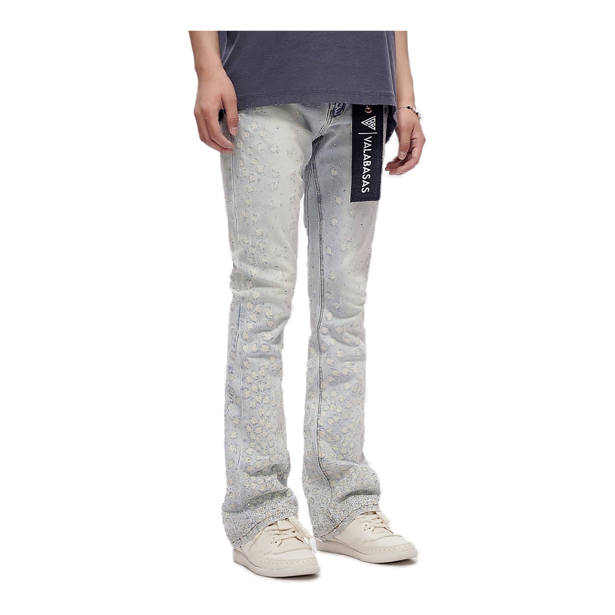 Valabasas Rhinestone Jeans - Stacked Fit