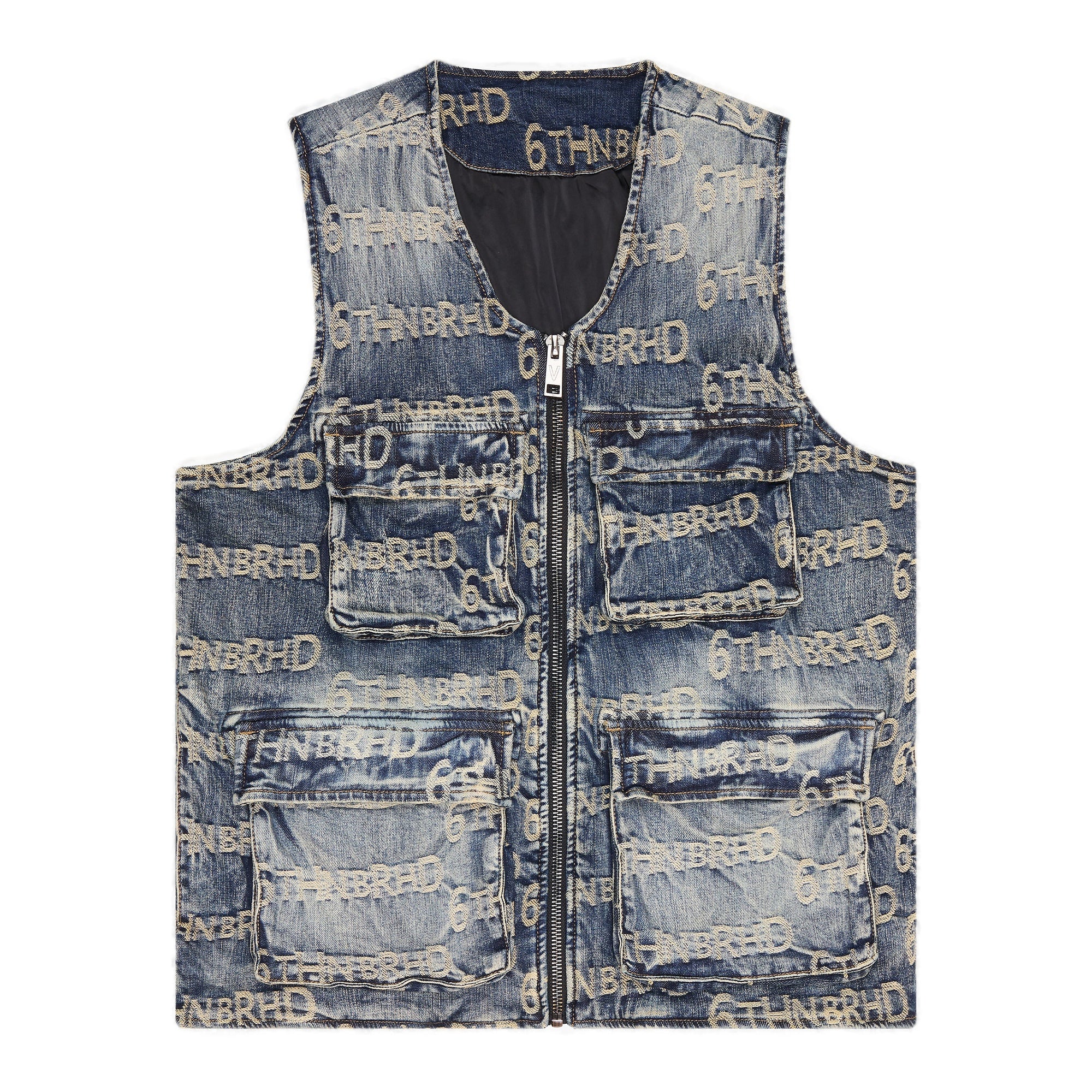 6Th Nbrhd Signature Men's Denim Vest