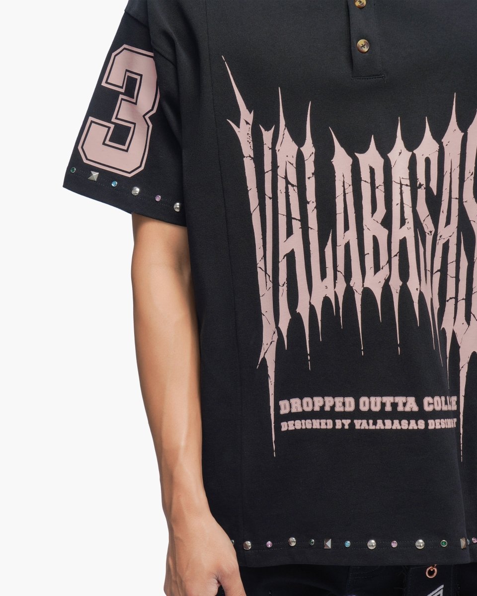 Back In 83' Black Polo Shirt - Valabasas