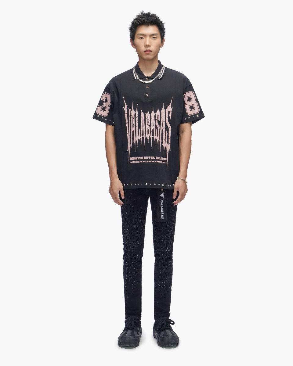 Back In 83' Black Polo Shirt - Valabasas