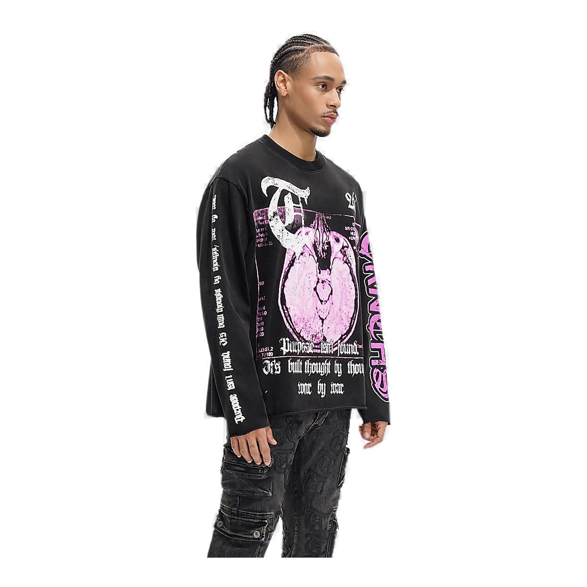 Trnchs X-Ray Sweatshirt - Oversized Fit Blue
