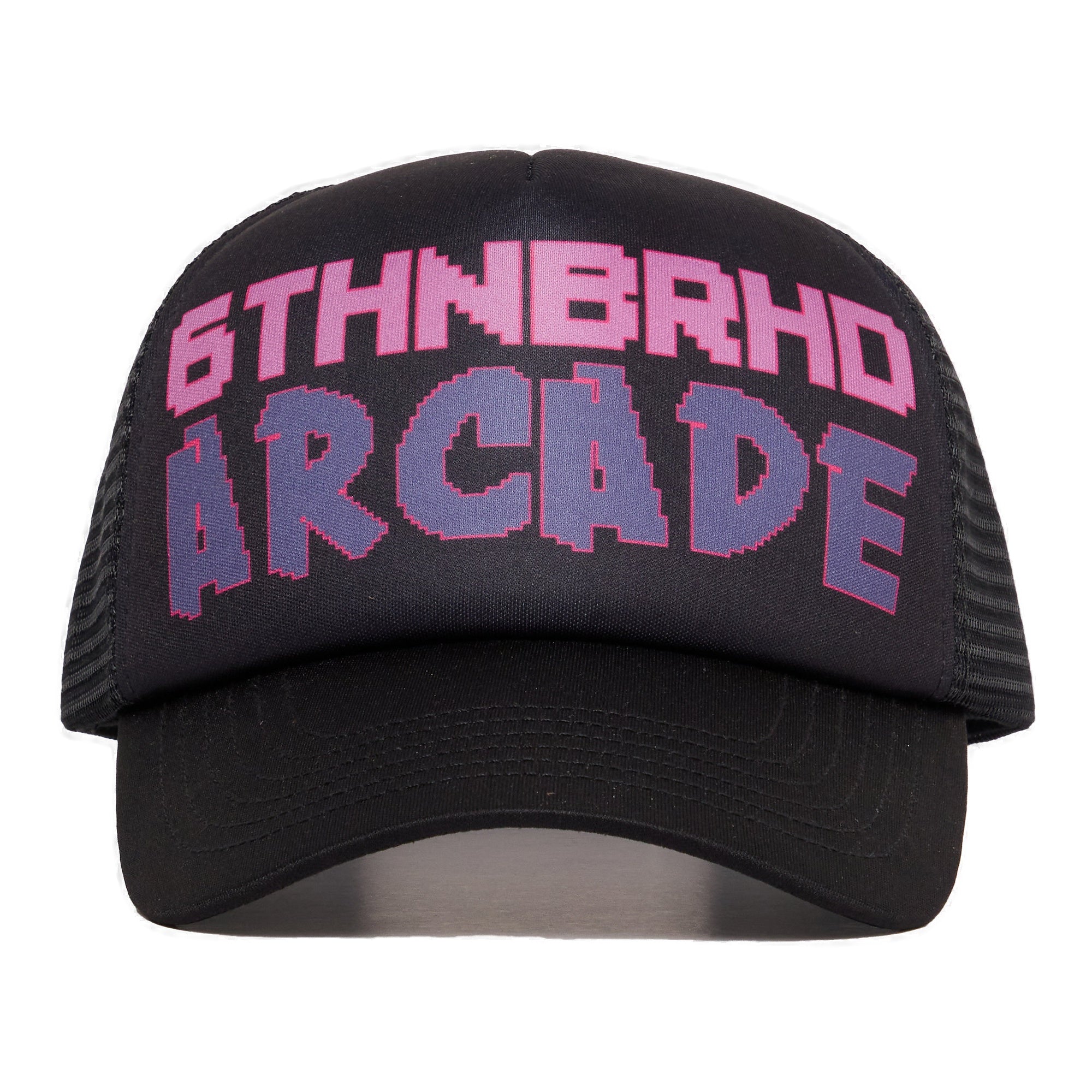6Th Nbrhd Trucker Hat for Men - Black