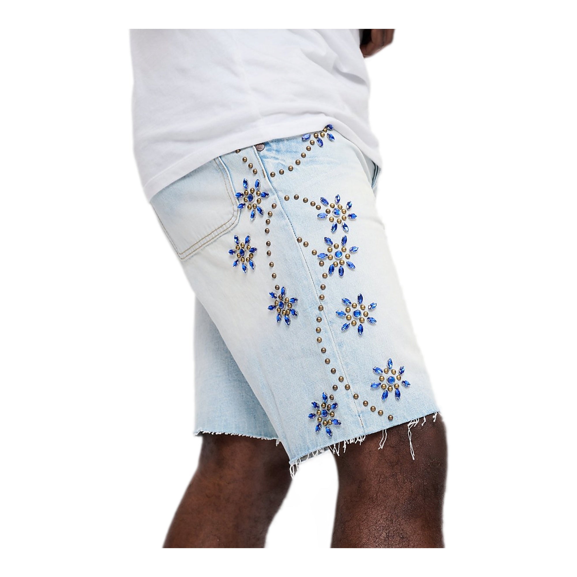 Valabasas Turning Men's Denim Shorts - Light Wash