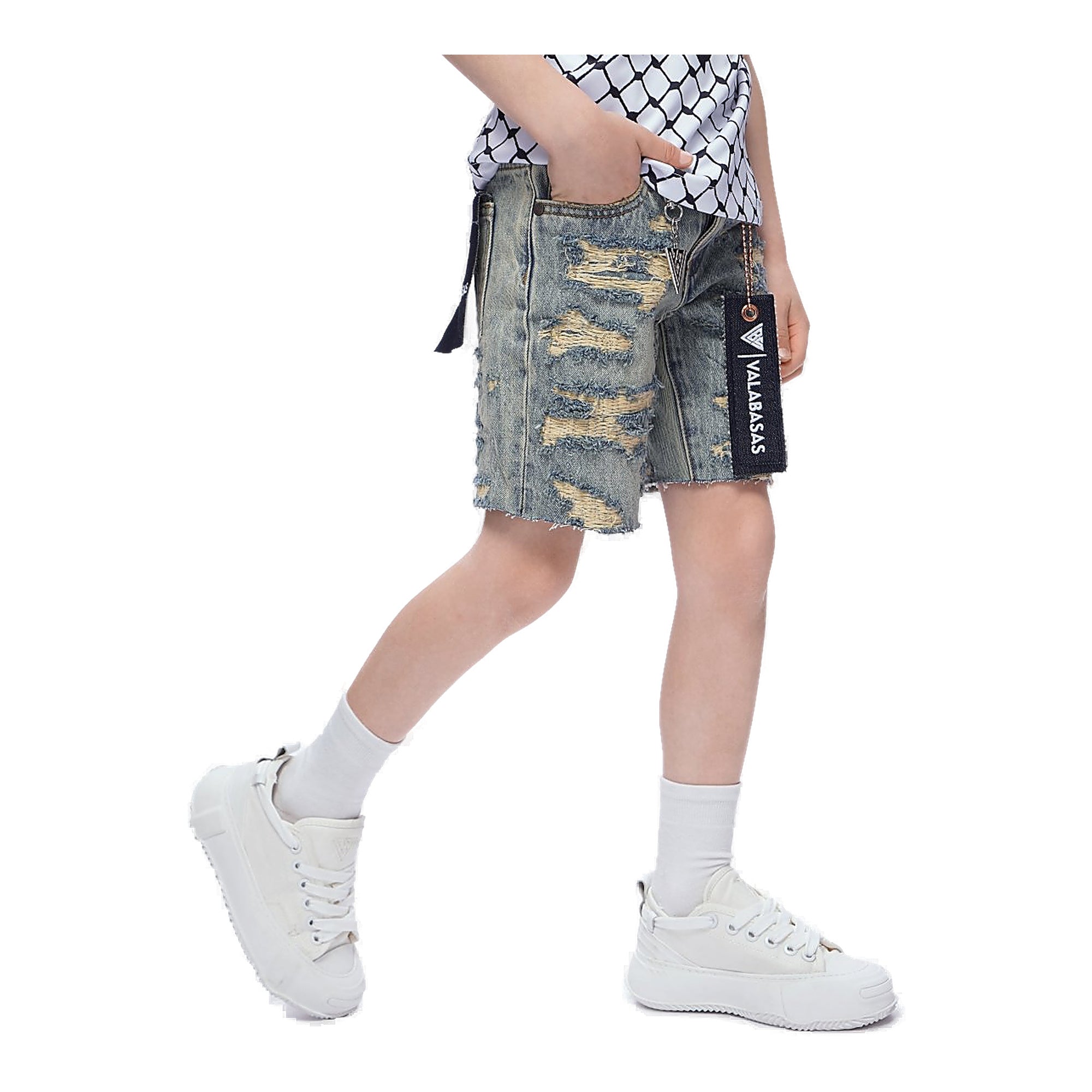 Valabasas Incise Youth Shorts - Vintage Wash