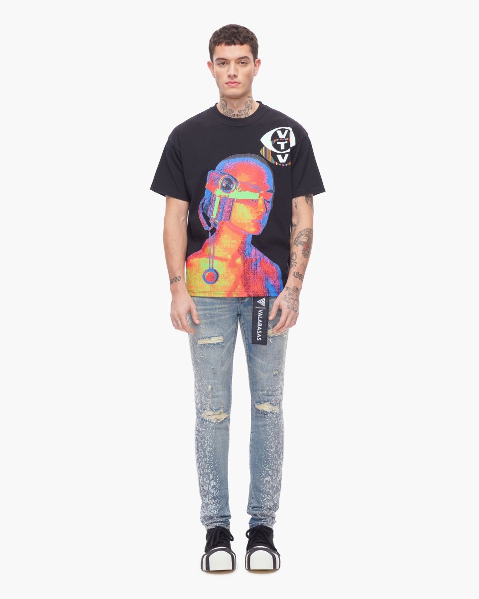 Bengal Skinny Blue Washed Jeans - Valabasas