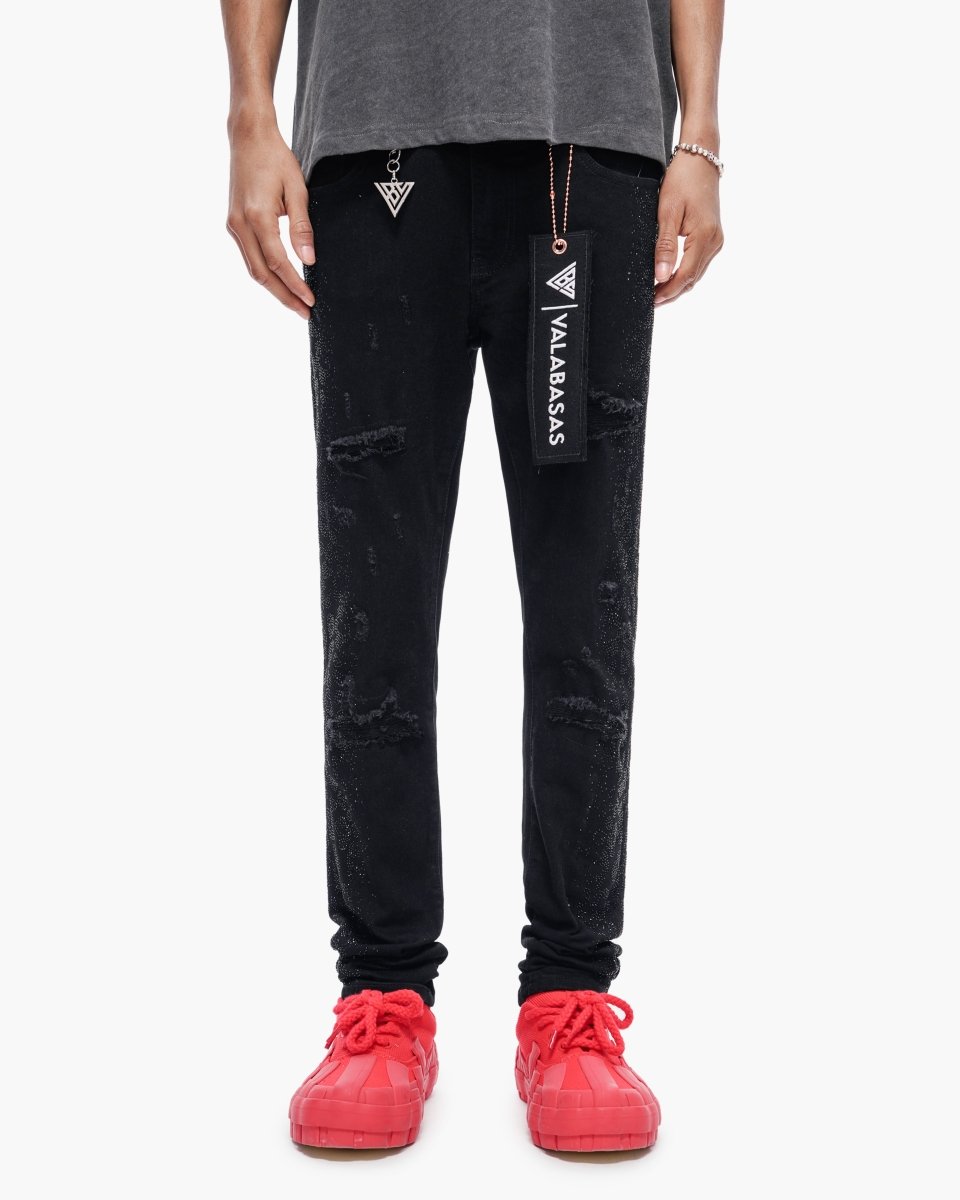 Bengal Skinny Jet Black Jeans - Valabasas