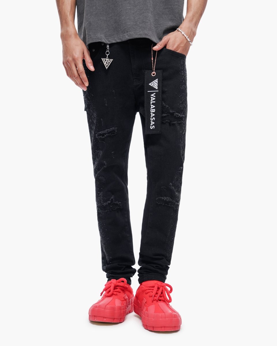 Bengal Skinny Jet Black Jeans - Valabasas