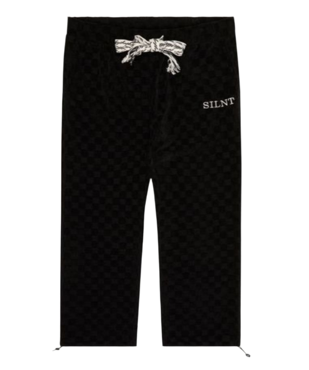 "CHECKMATE" PANTS BLACK